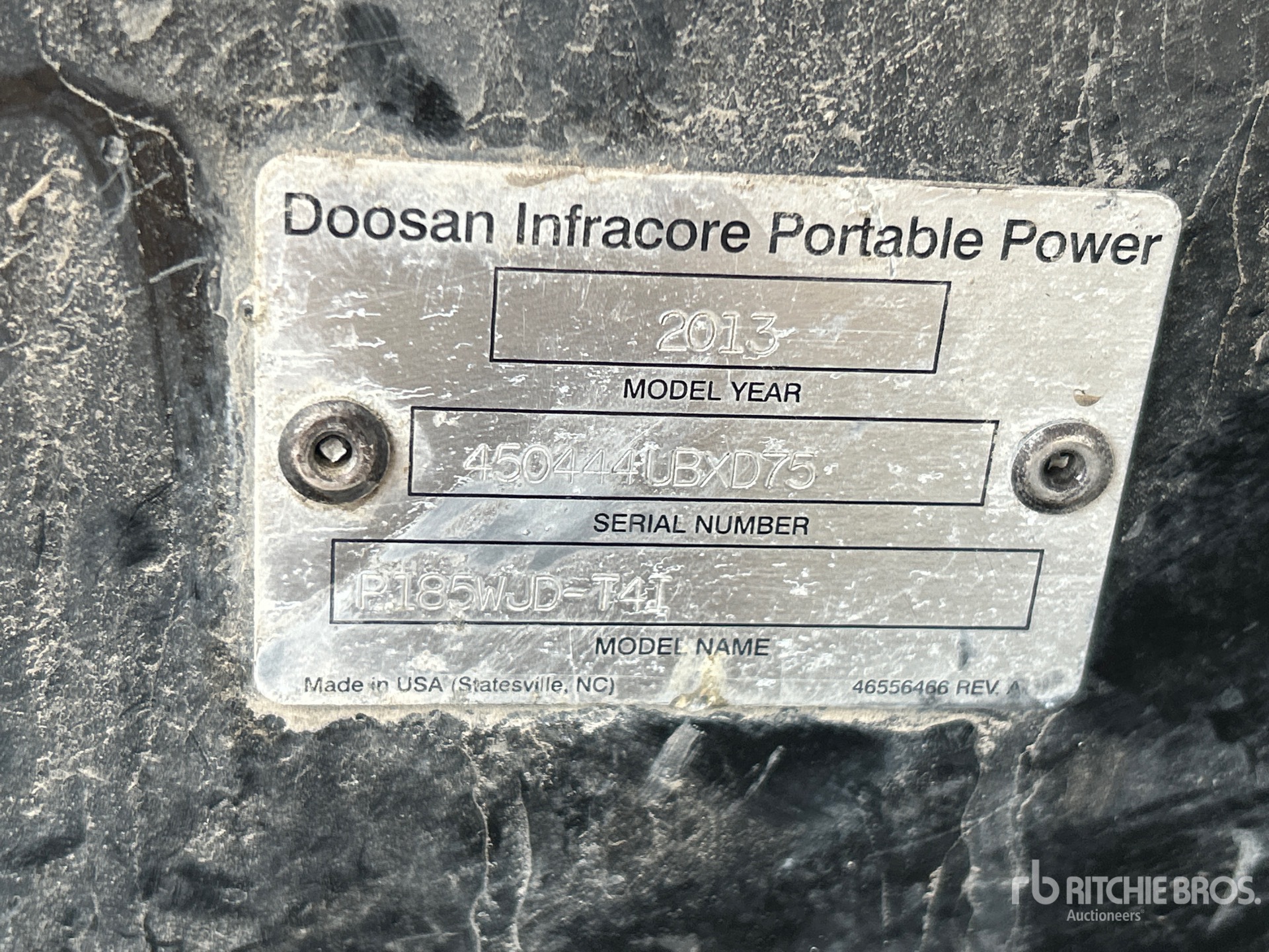 2013 Ingersoll Rand P1853WJD