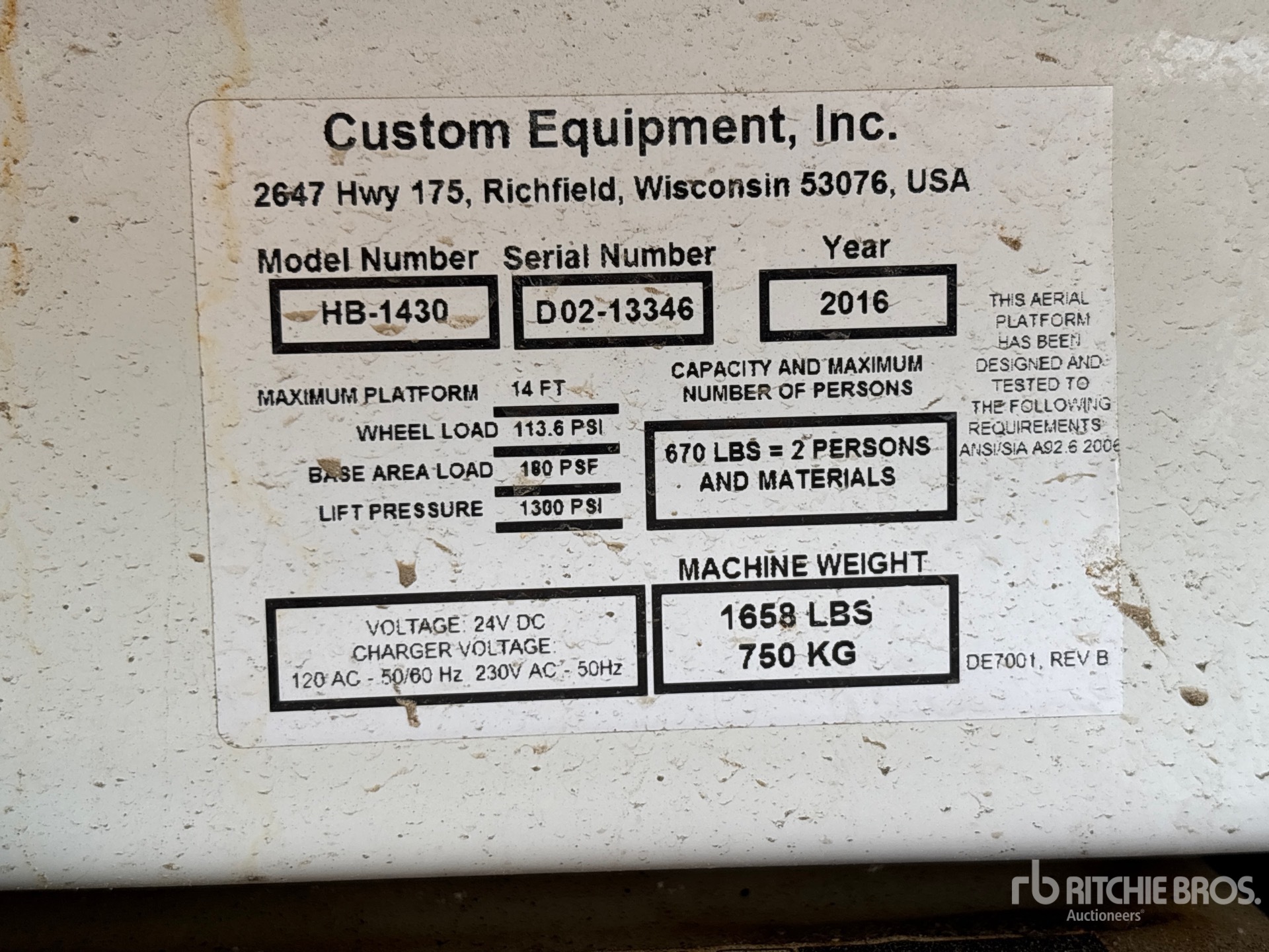 2016 Hy-Brid HB1430