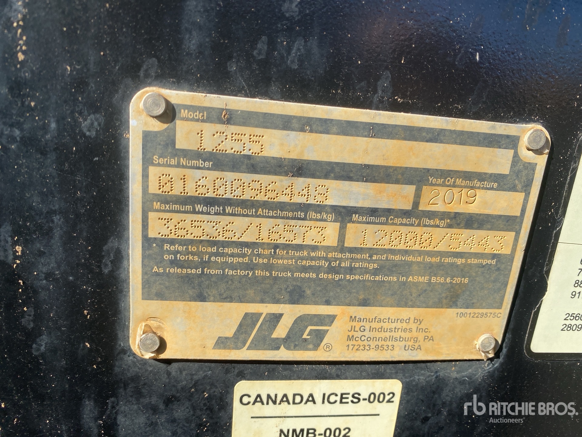 2019 JLG 1255