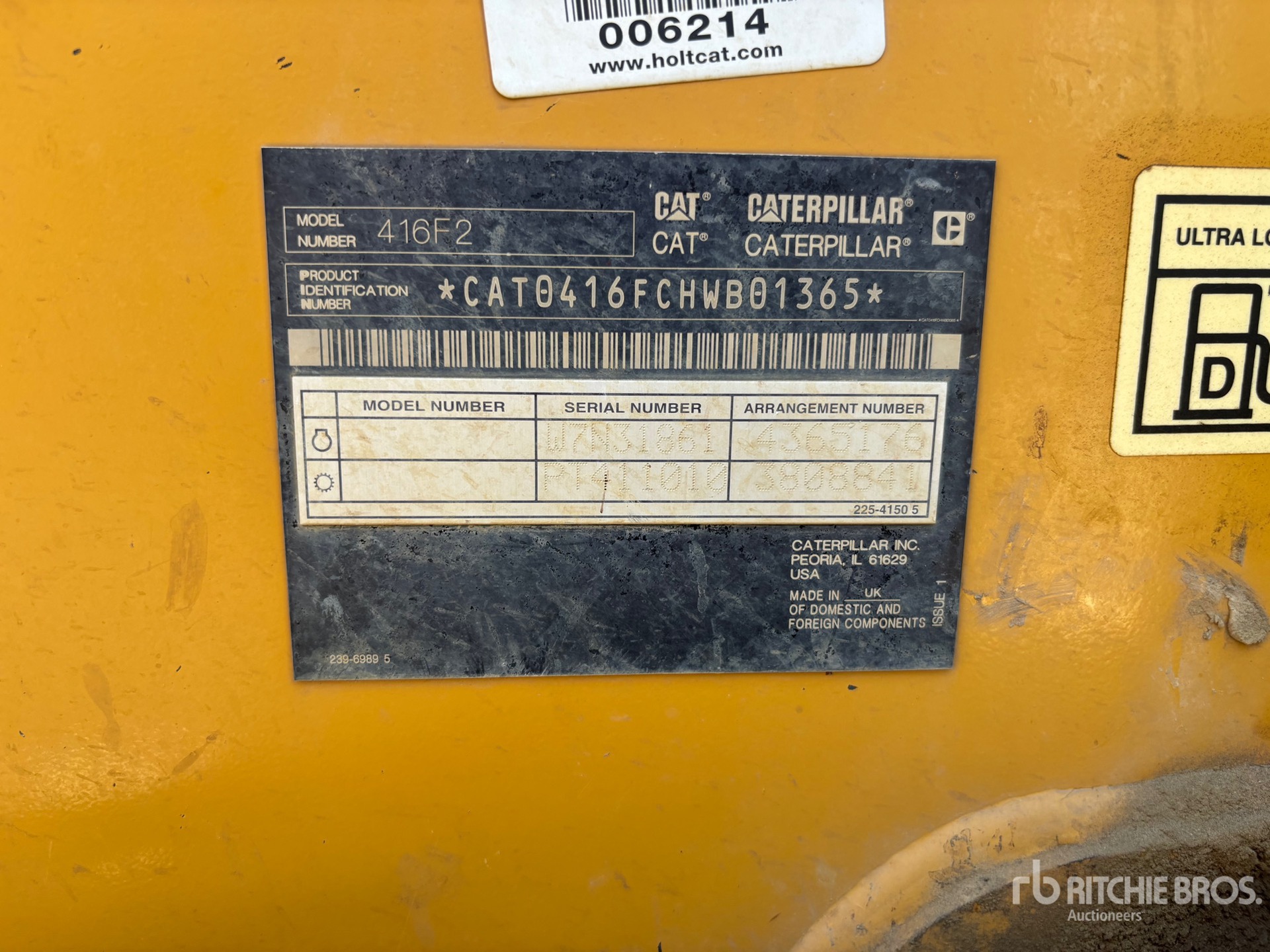 2018 Caterpillar 416F2