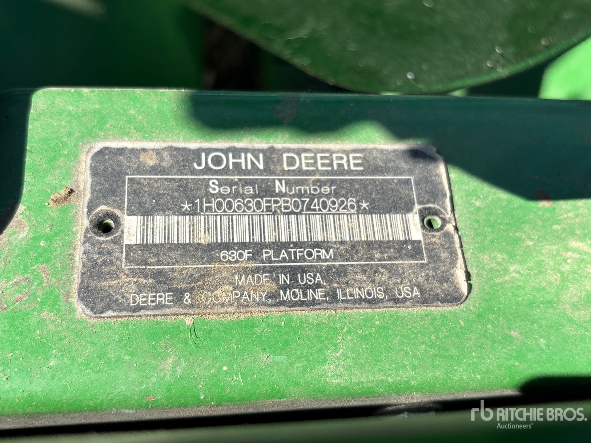 2011 John Deere 630F