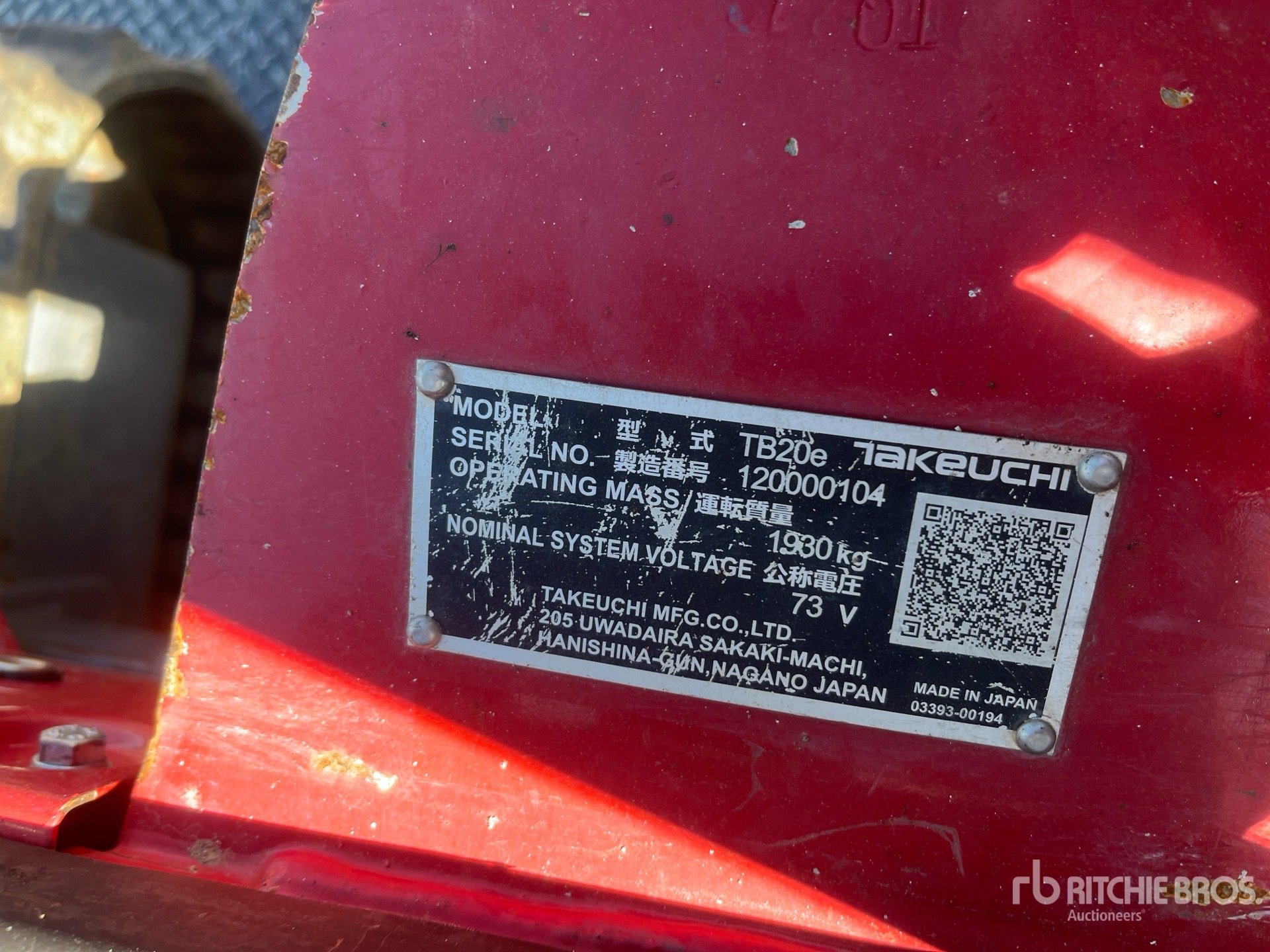 2022 Takeuchi TB20E