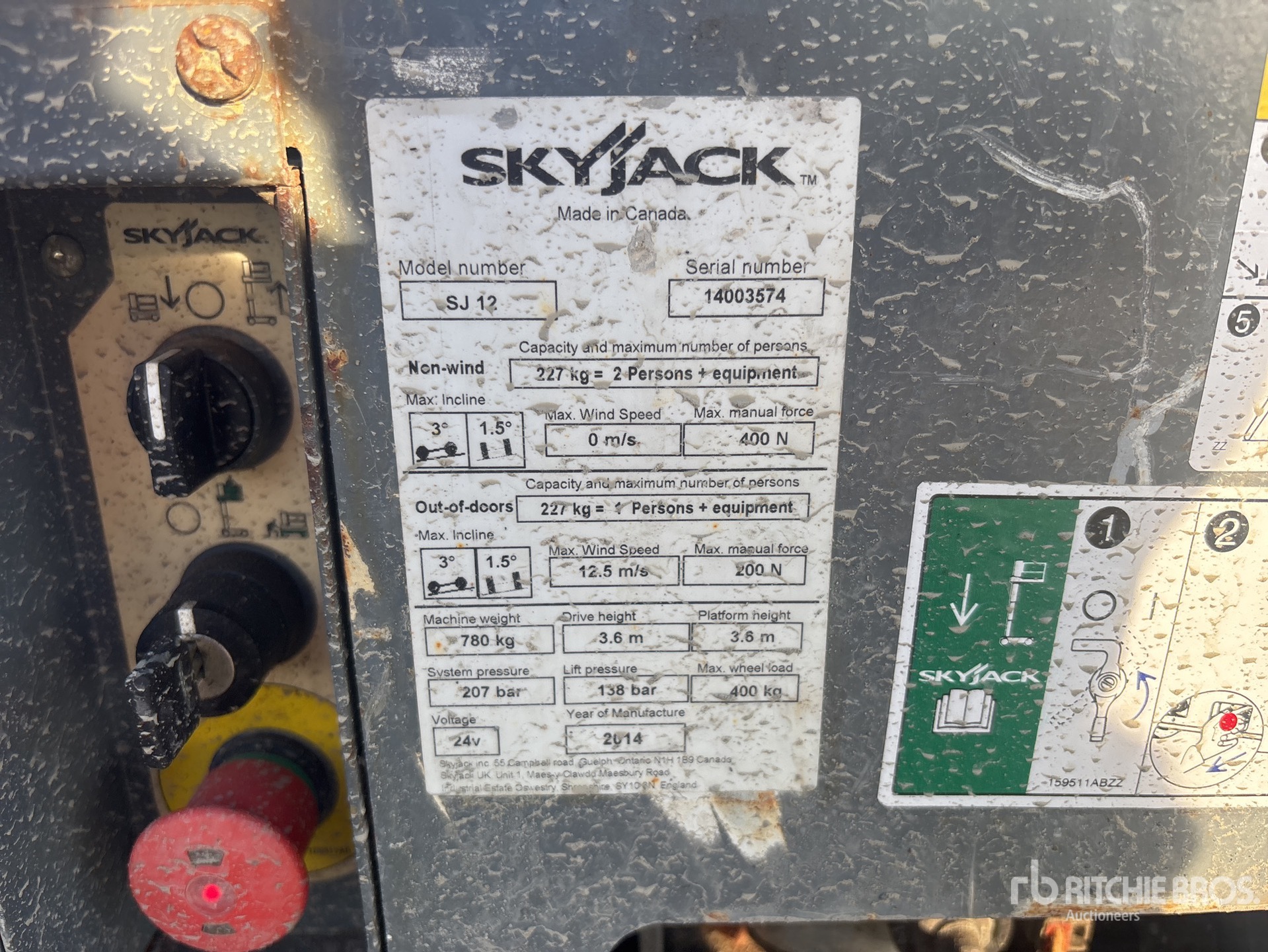 2014 Skyjack SJ12