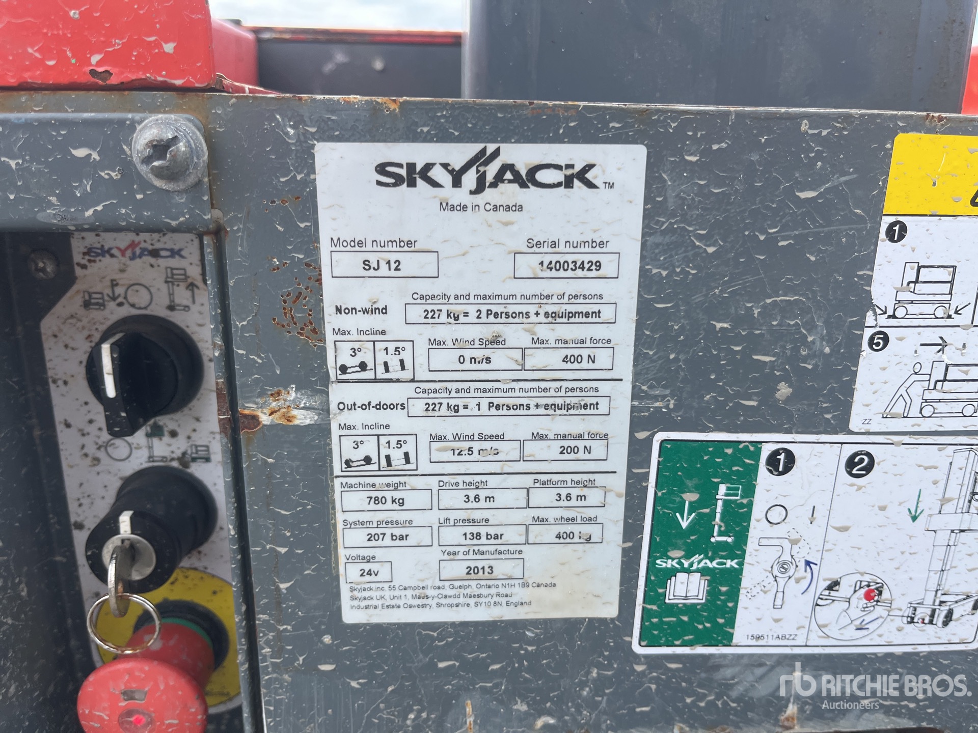 2013 Skyjack SJ12