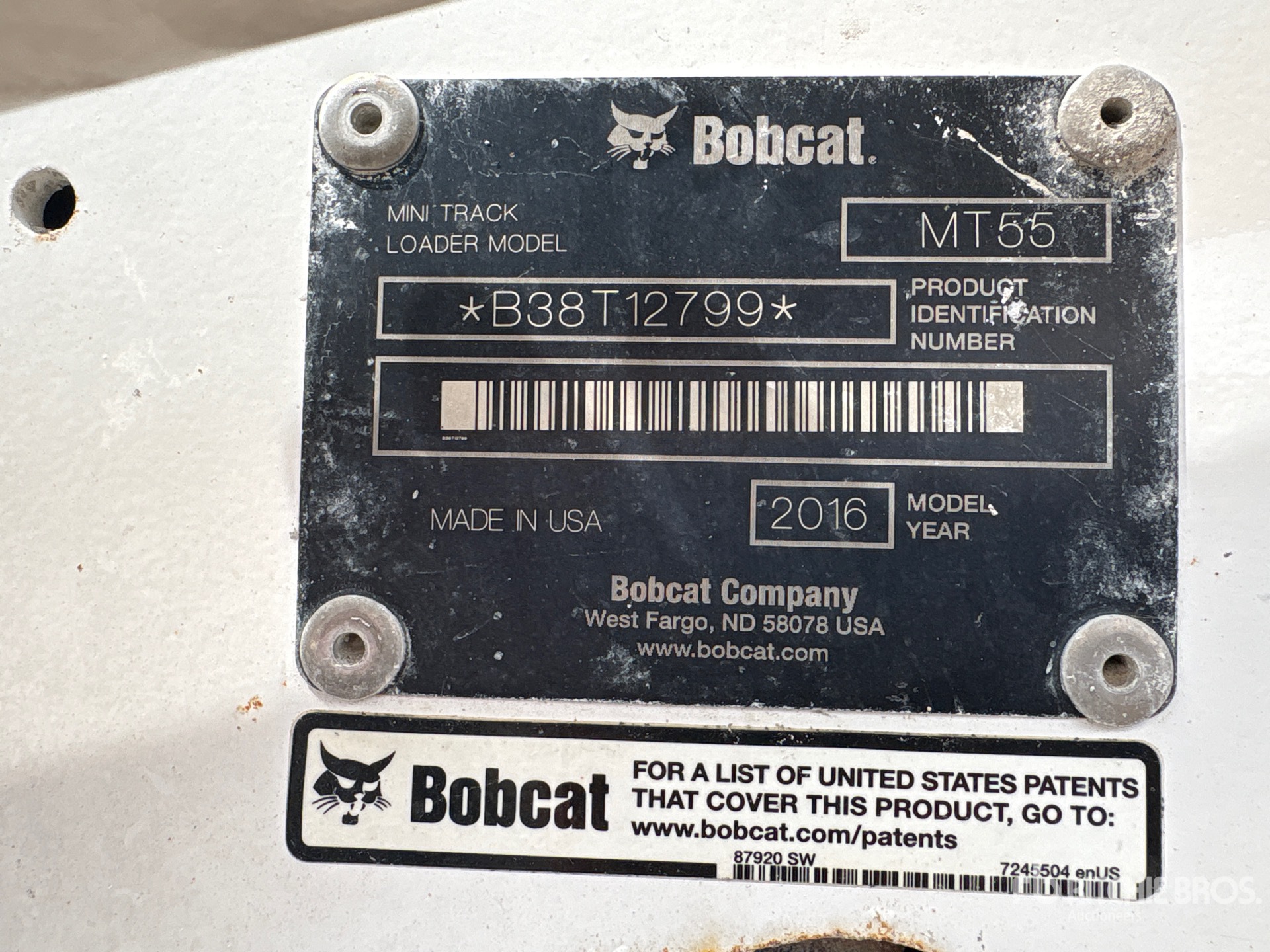 2016 Bobcat MT55