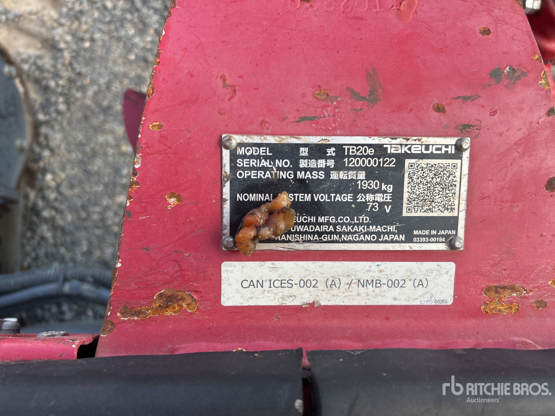 2022 Takeuchi TB20E