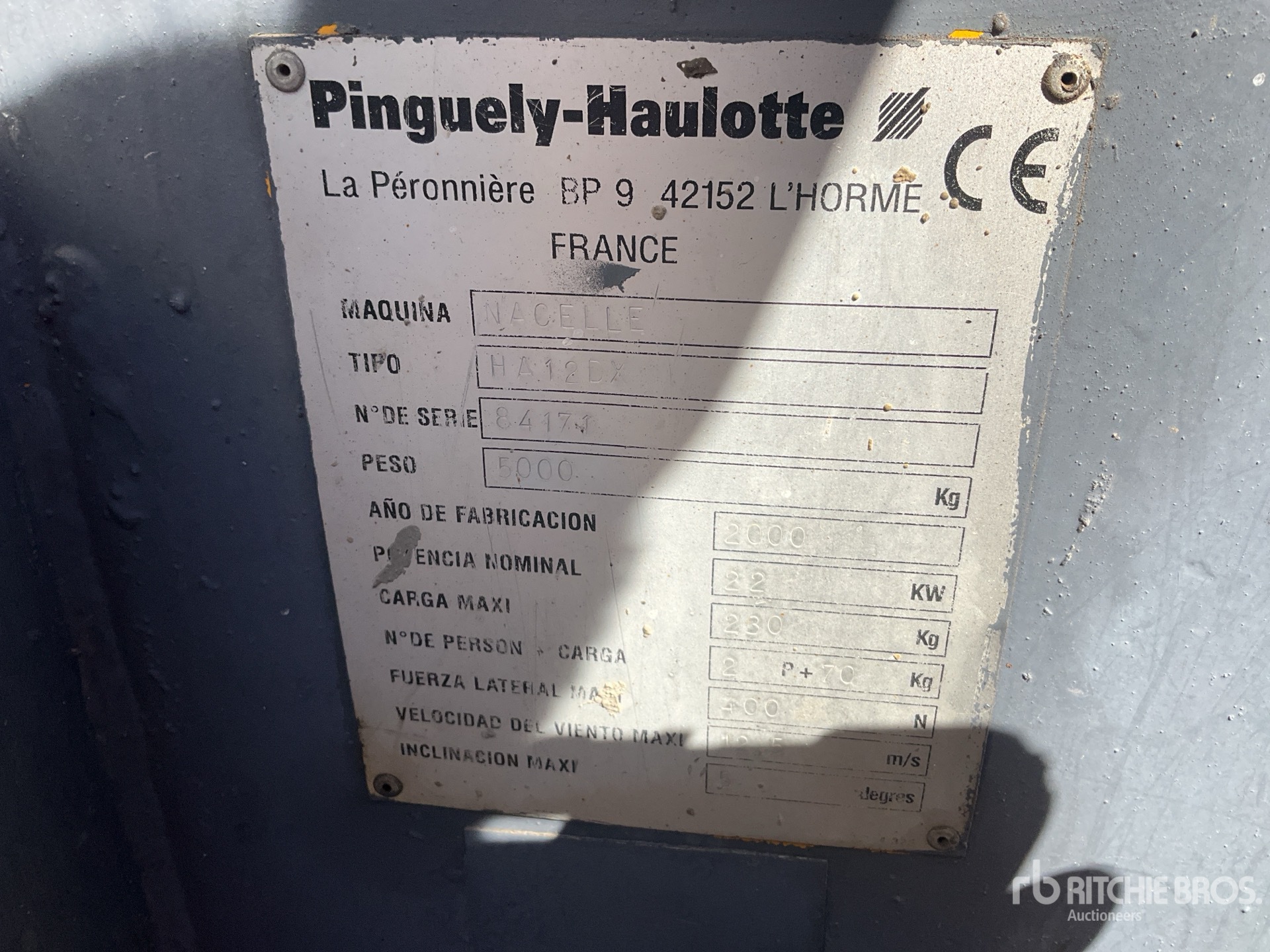 2000 Haulotte HA12DX