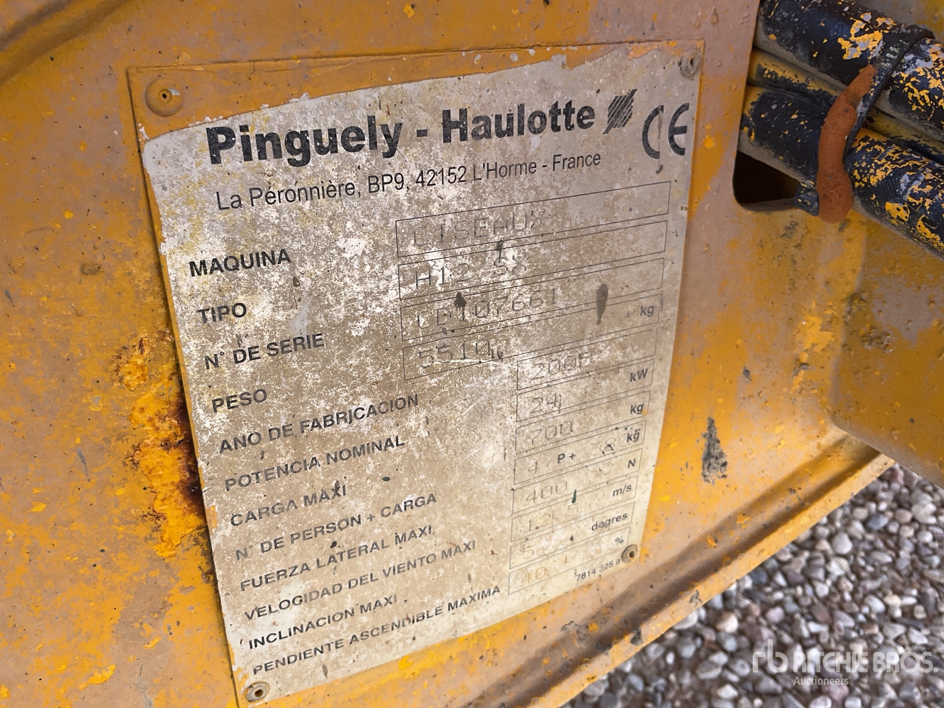 2005 Haulotte H12SX