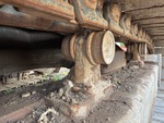 Undercarriage with Left Carrier Rollers