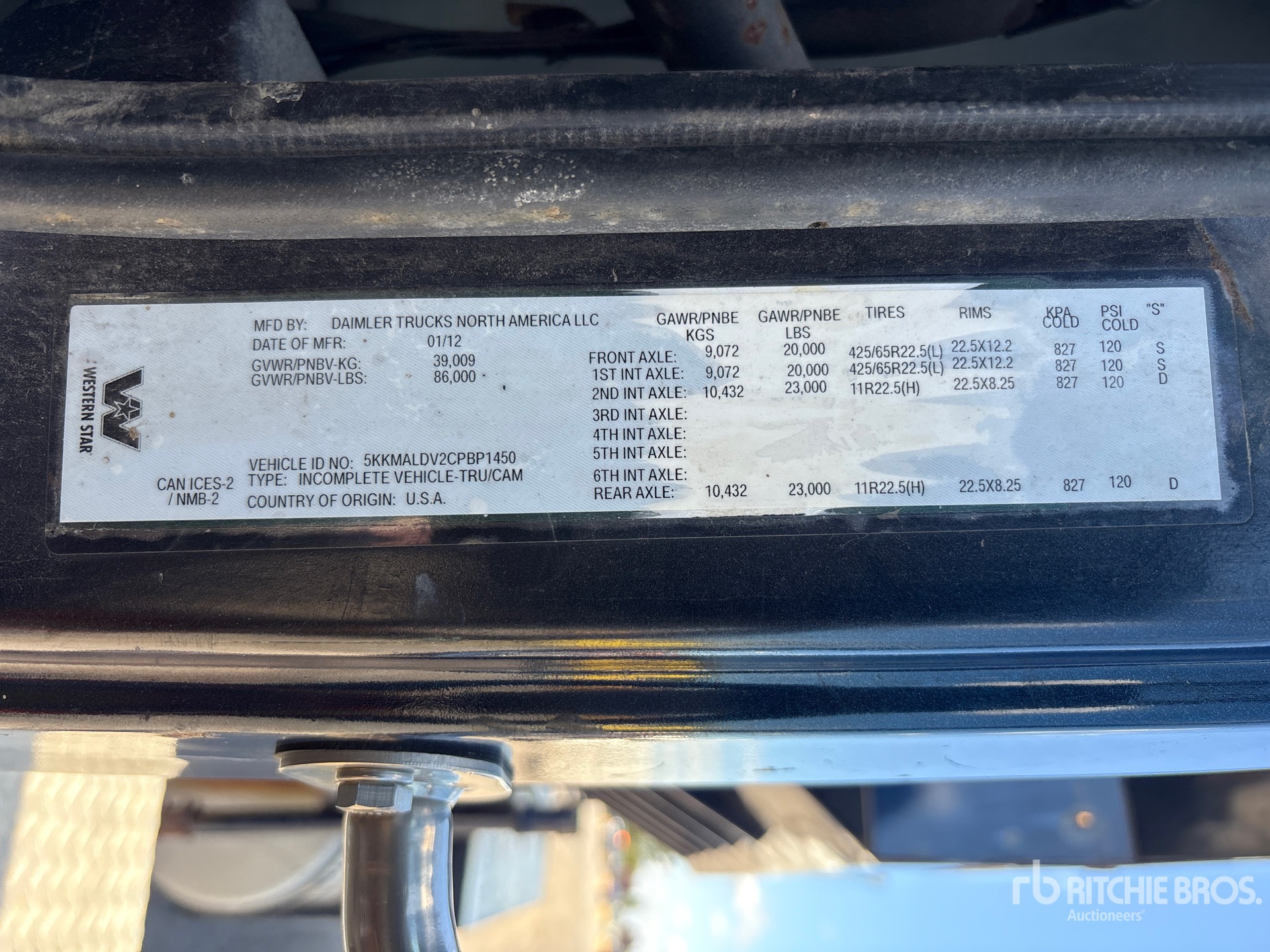 2012 Western Star 4900