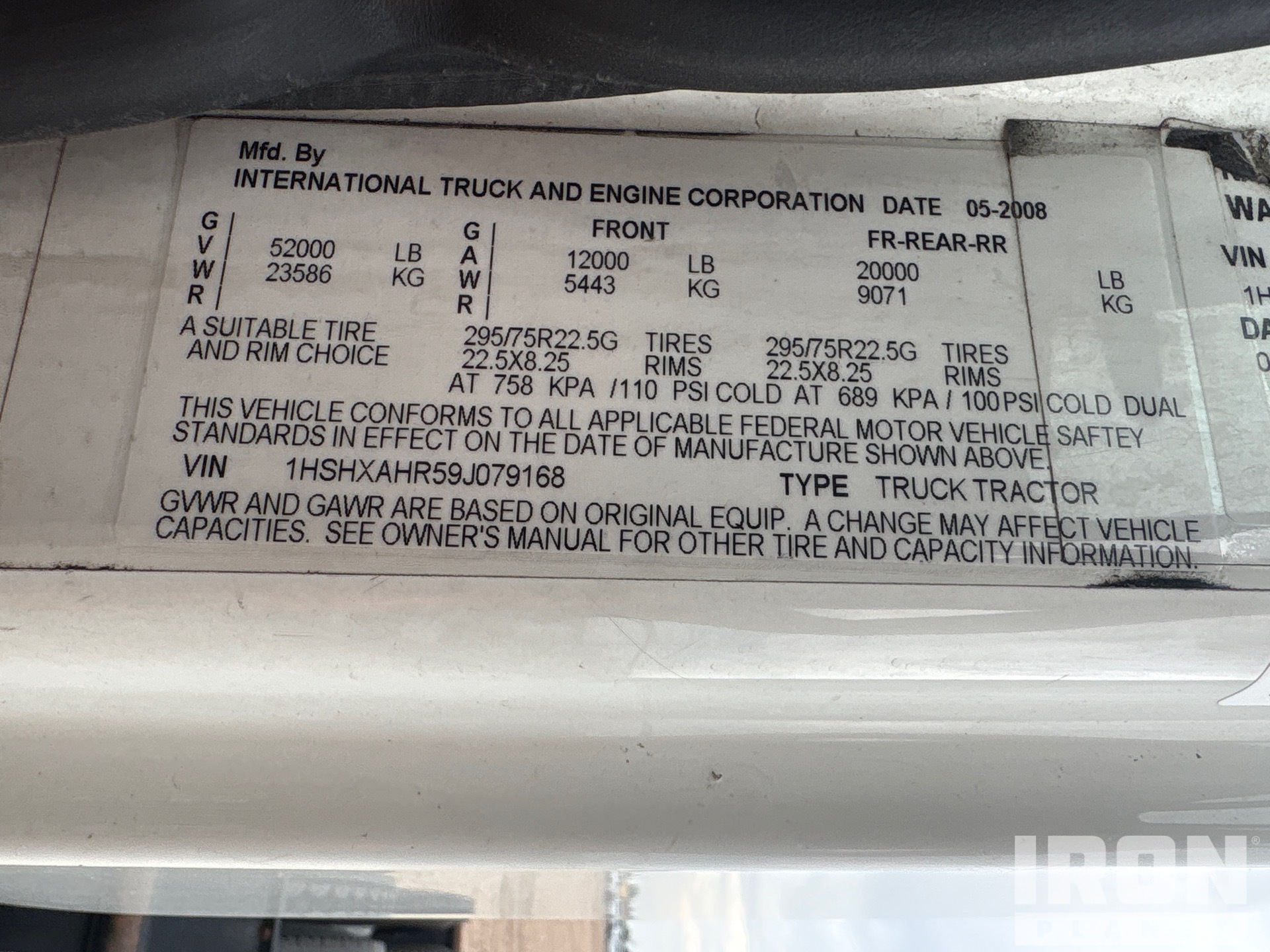 2009 International 8600
