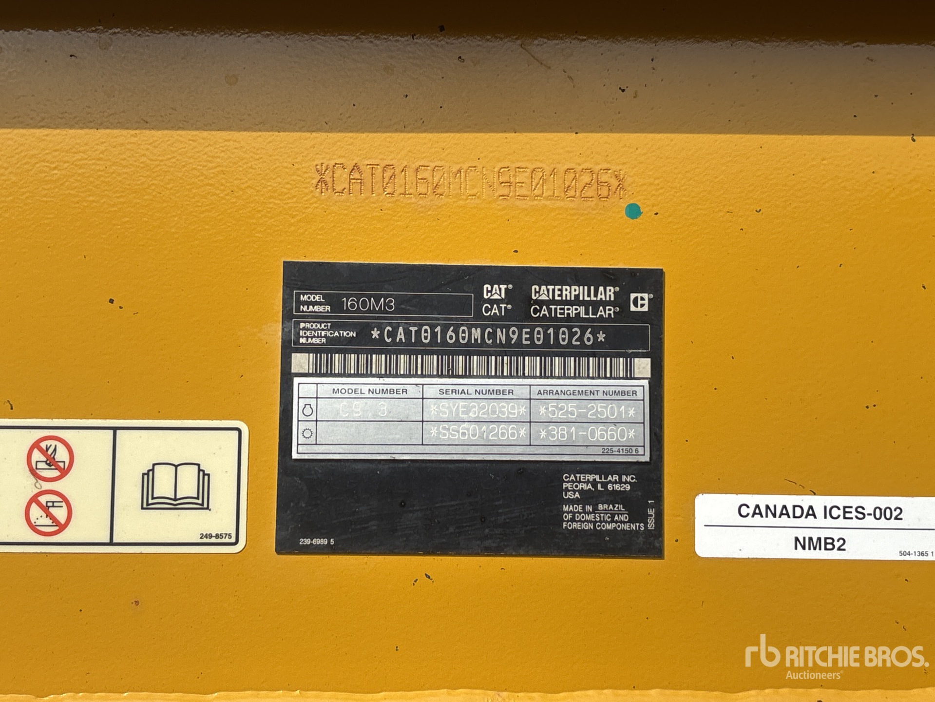 2019 Caterpillar 160M3