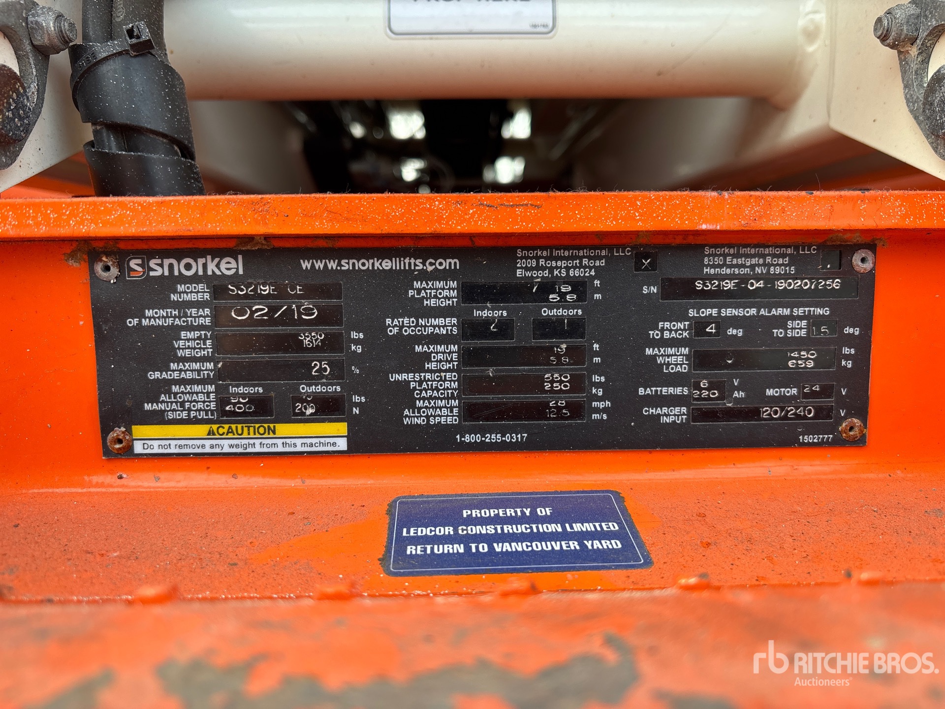 2019 Snorkel S3219E