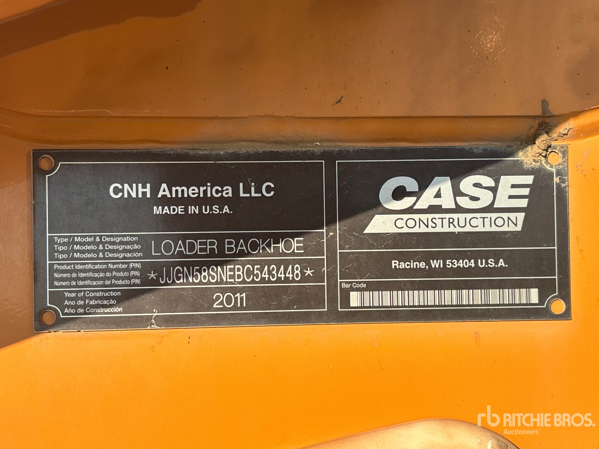 2012 Case 580 SUPER N