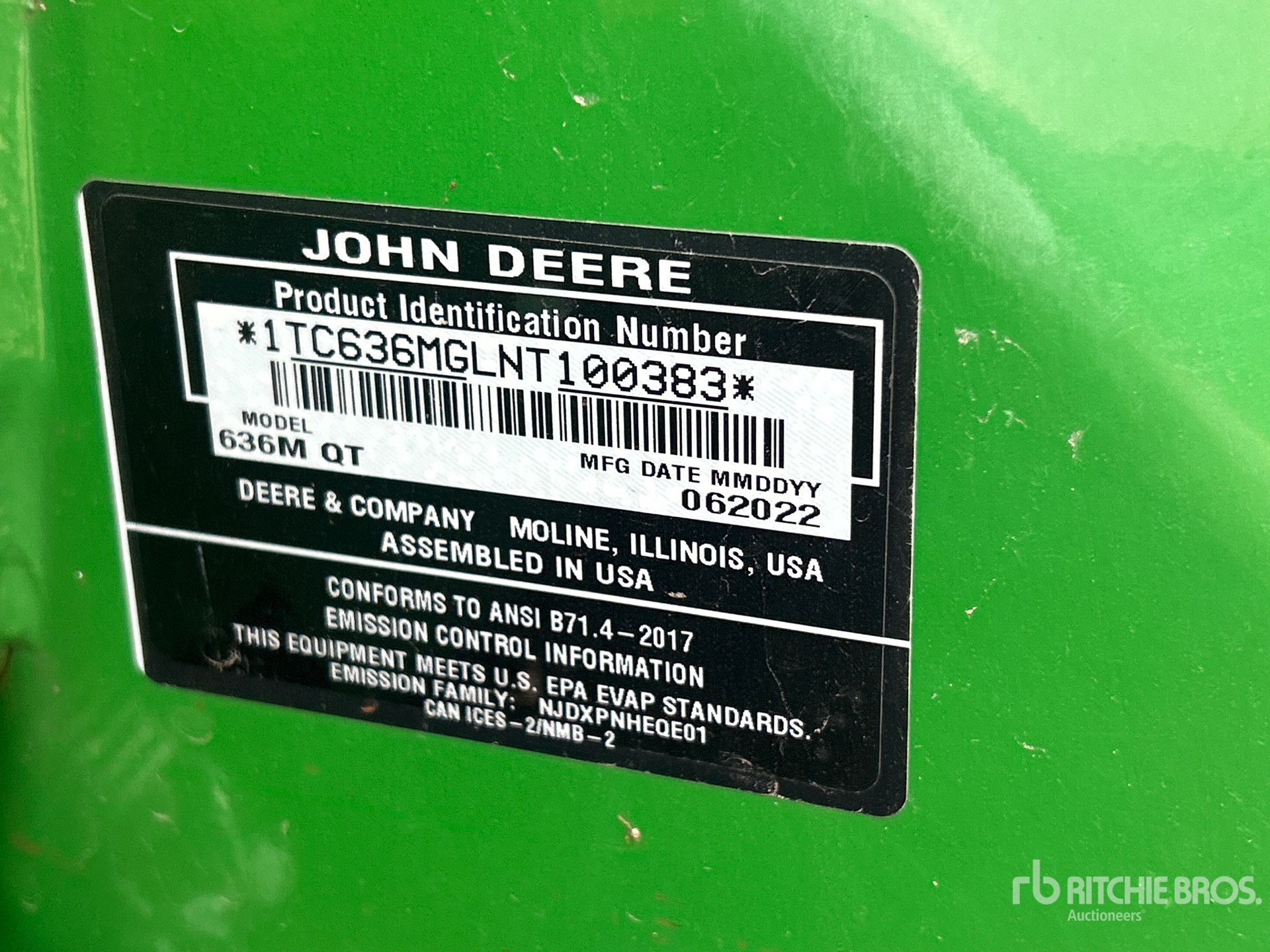 2022 John Deere 636M QT