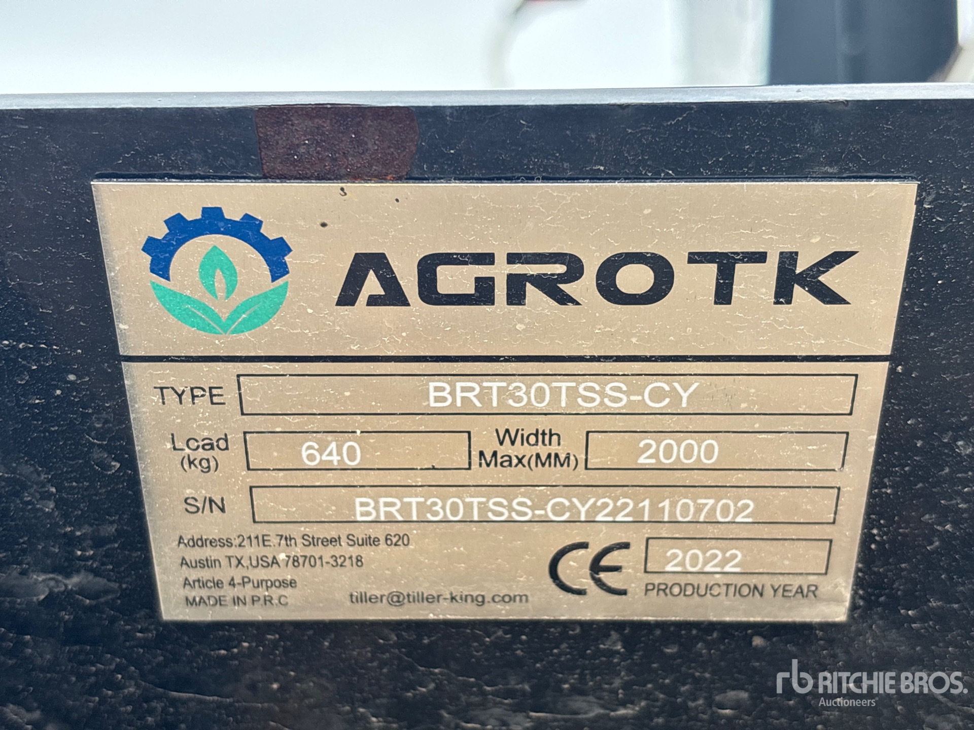 2022 AGT BRT30TSS-CY