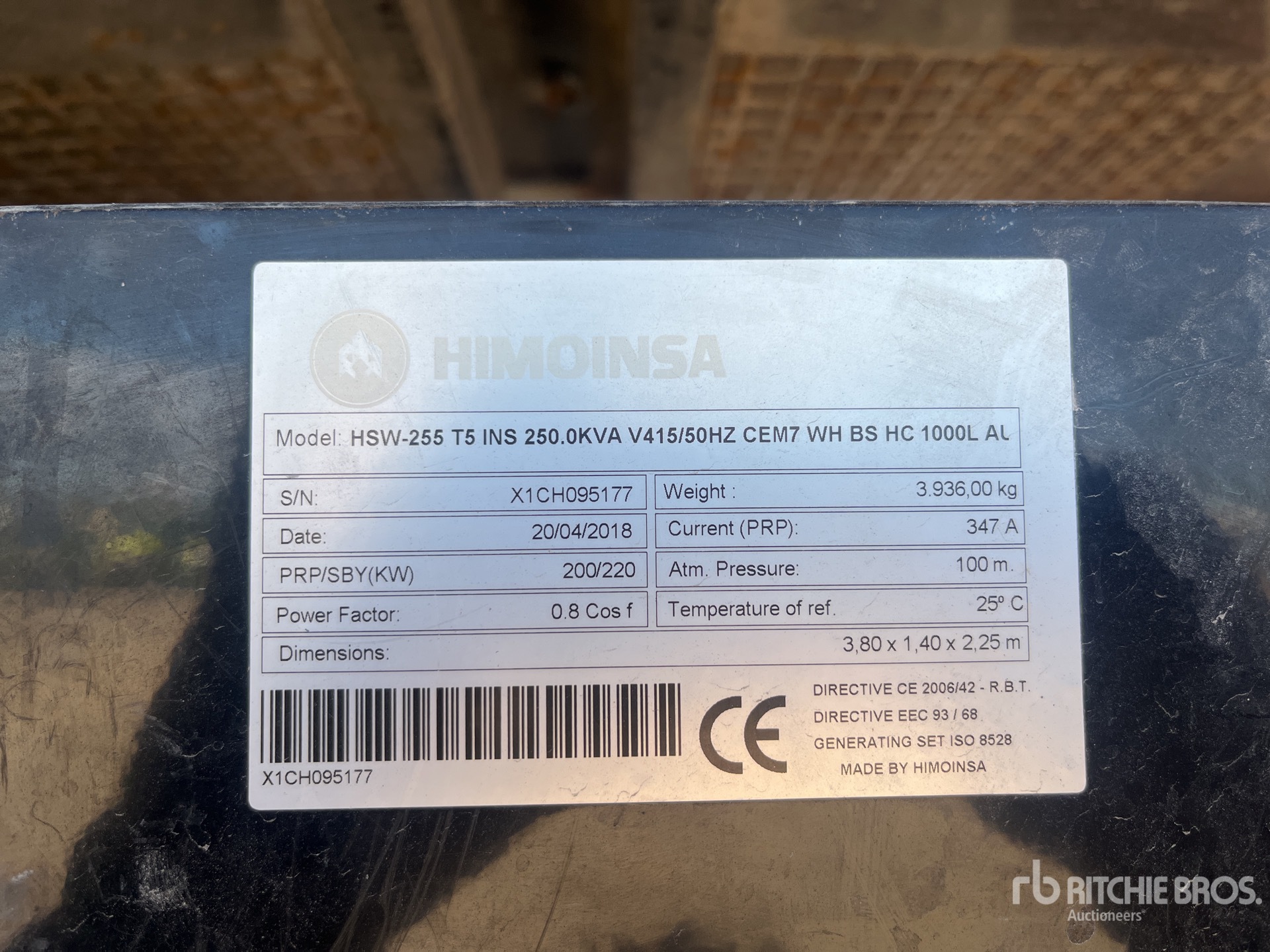 2018 Himoinsa HSW-255 T5