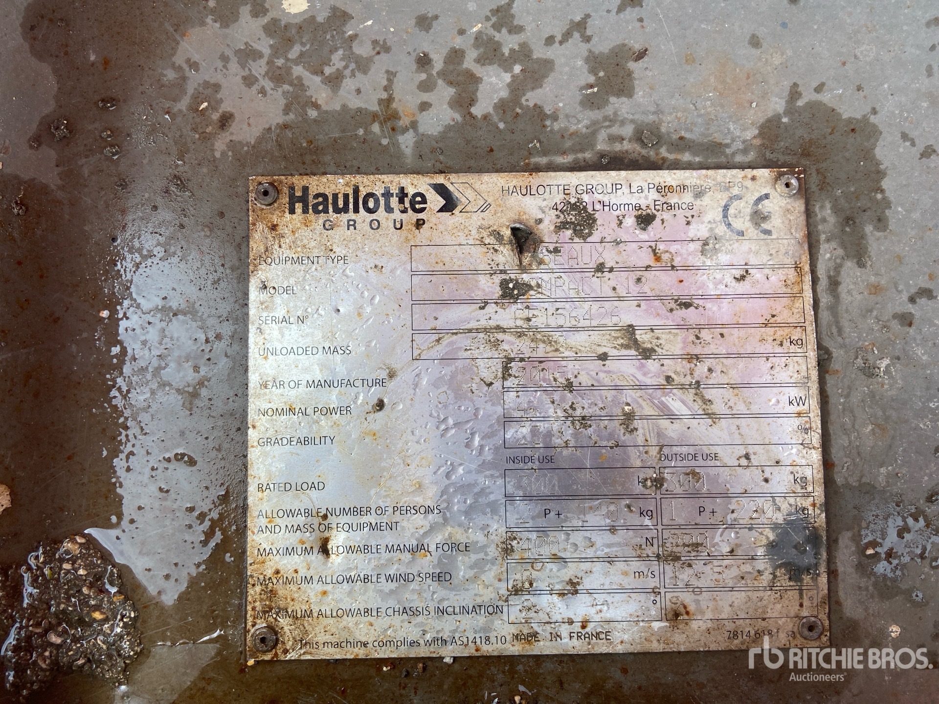 2015 Haulotte COMPACT 12