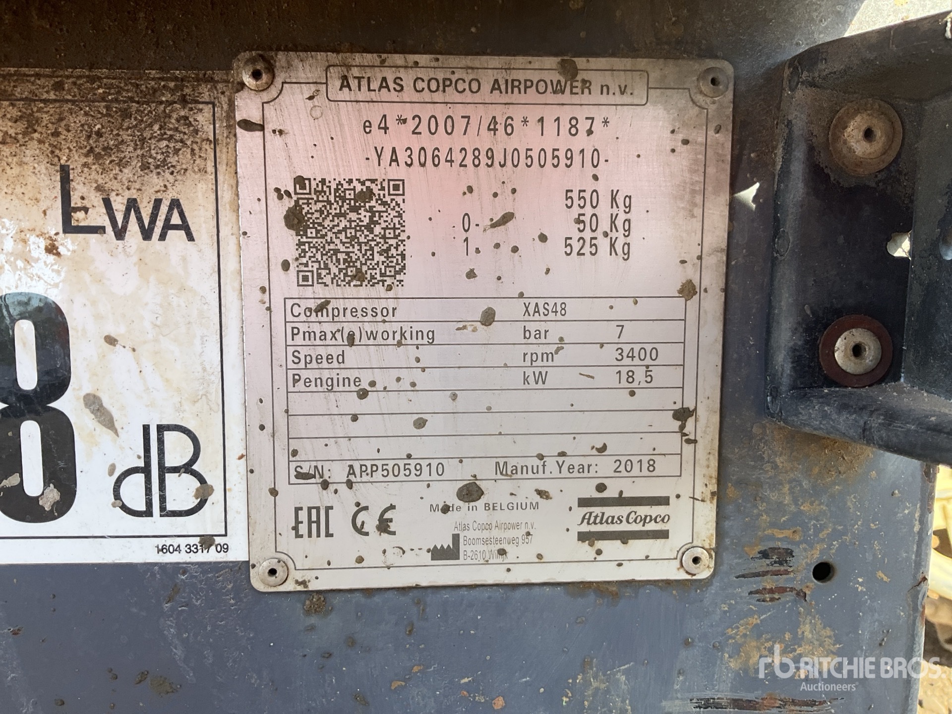 2018 Atlas Copco XAS48