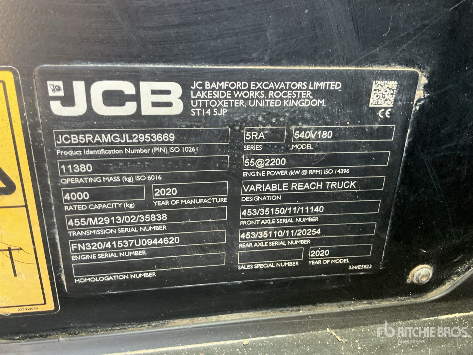 2020 JCB 540-180