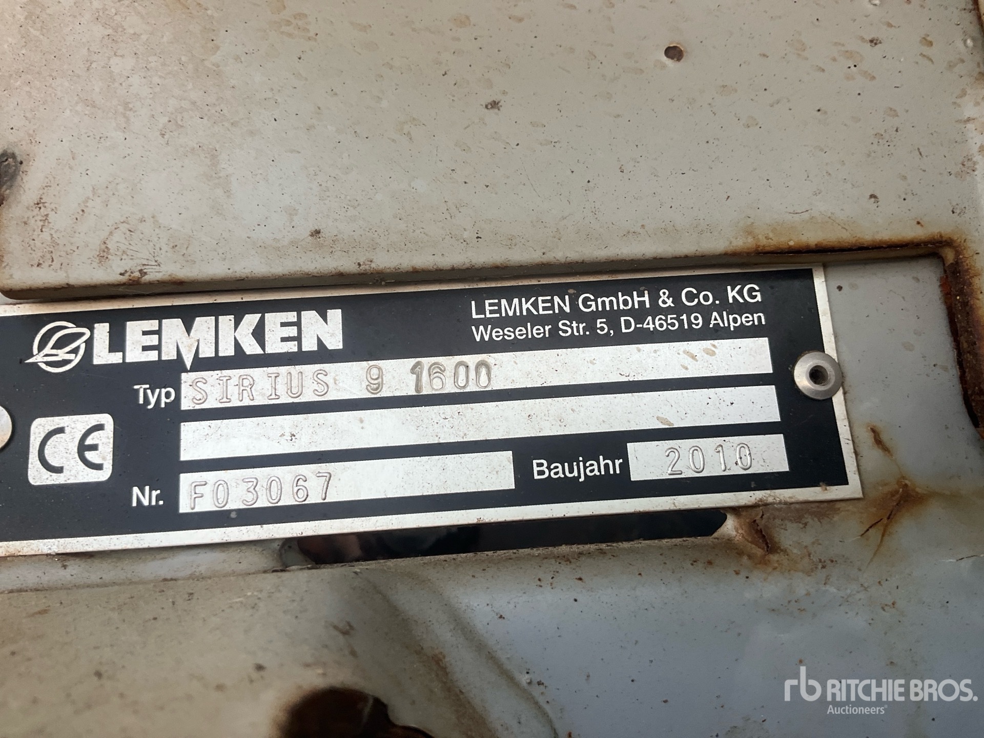 2010 Lemken SIRIUS 9/1600