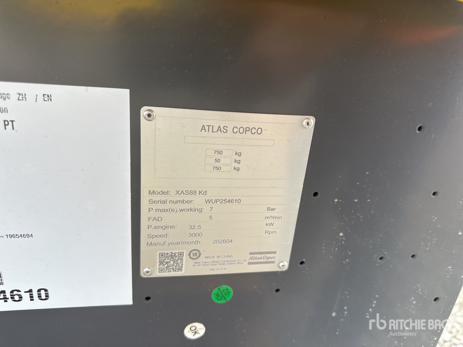 2026 Atlas Copco XAS88