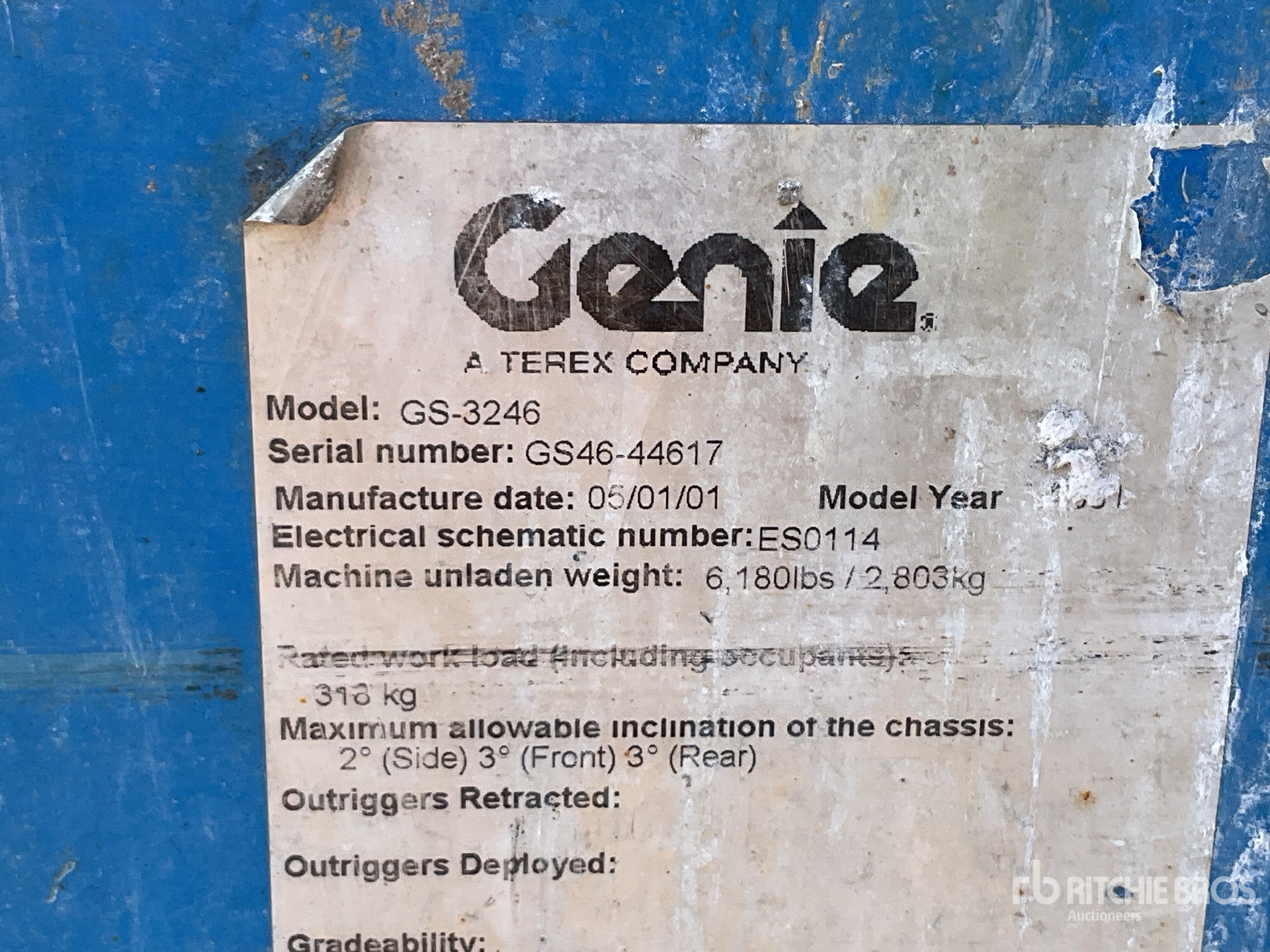 2001 Genie GS3246