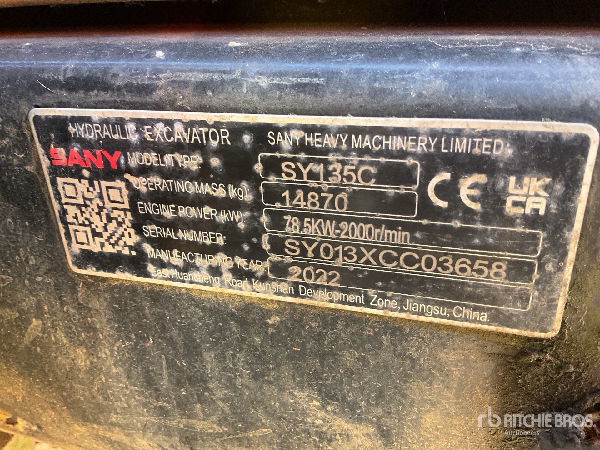 2022 Sany SY135C