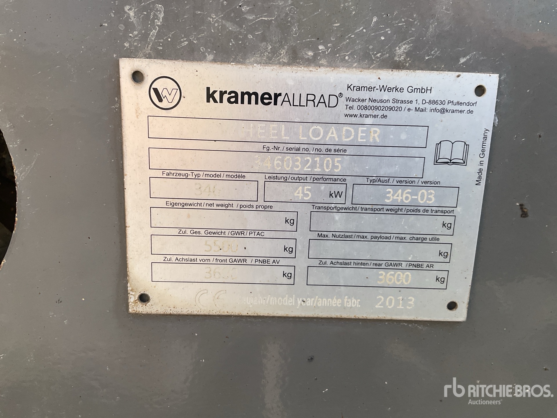 2013 Kramer 346-03