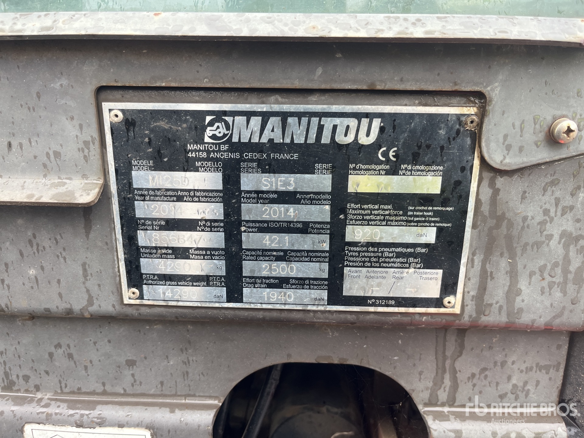 2014 Manitou MI25D