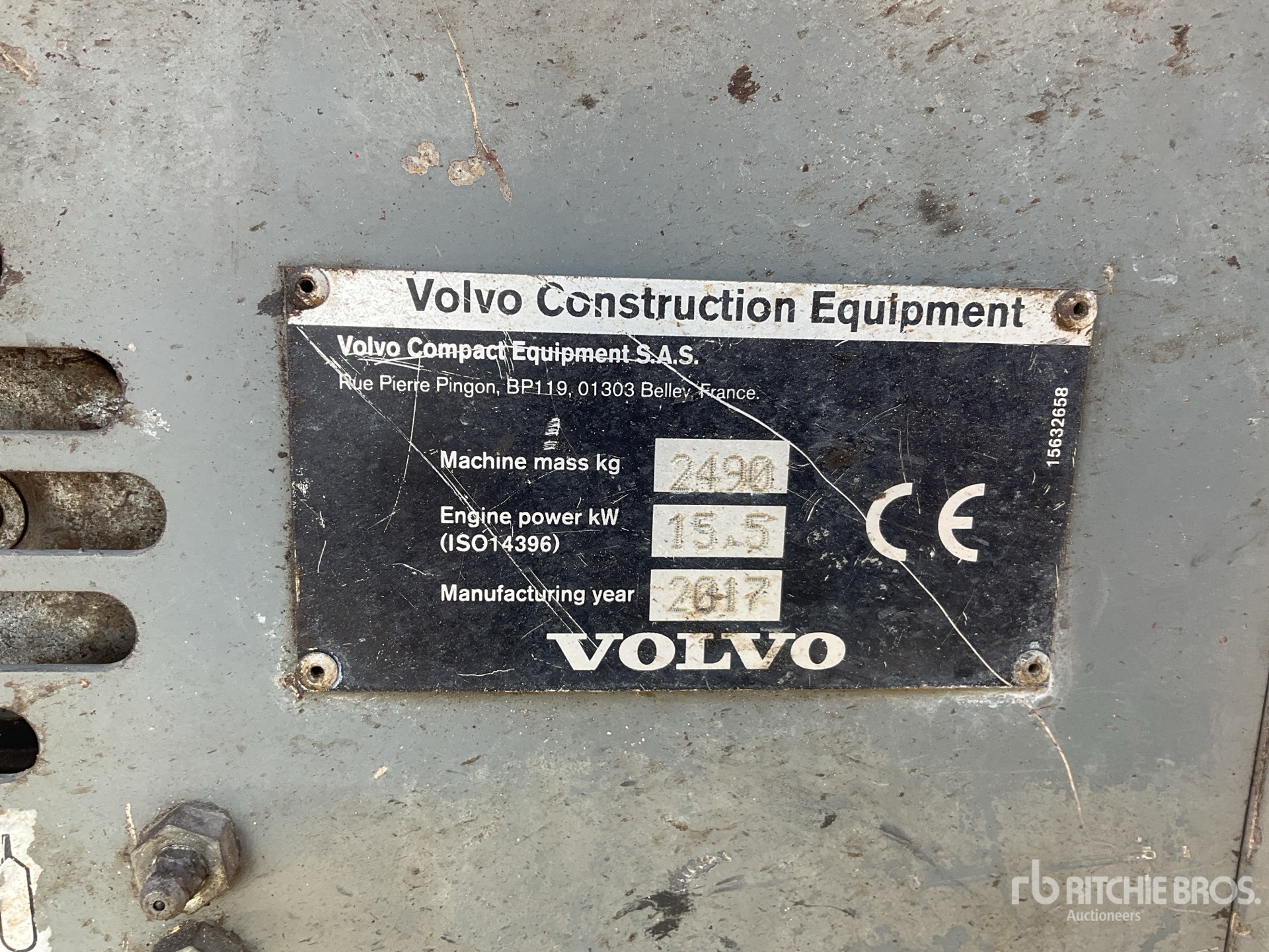 2017 Volvo ECR25D