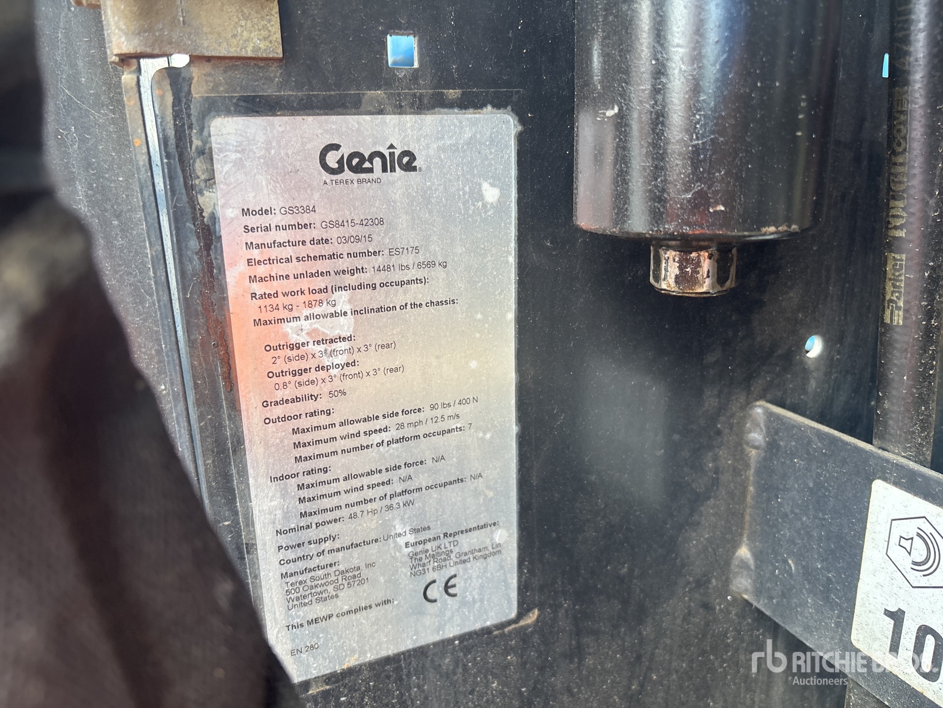 2015 Genie GS-3384
