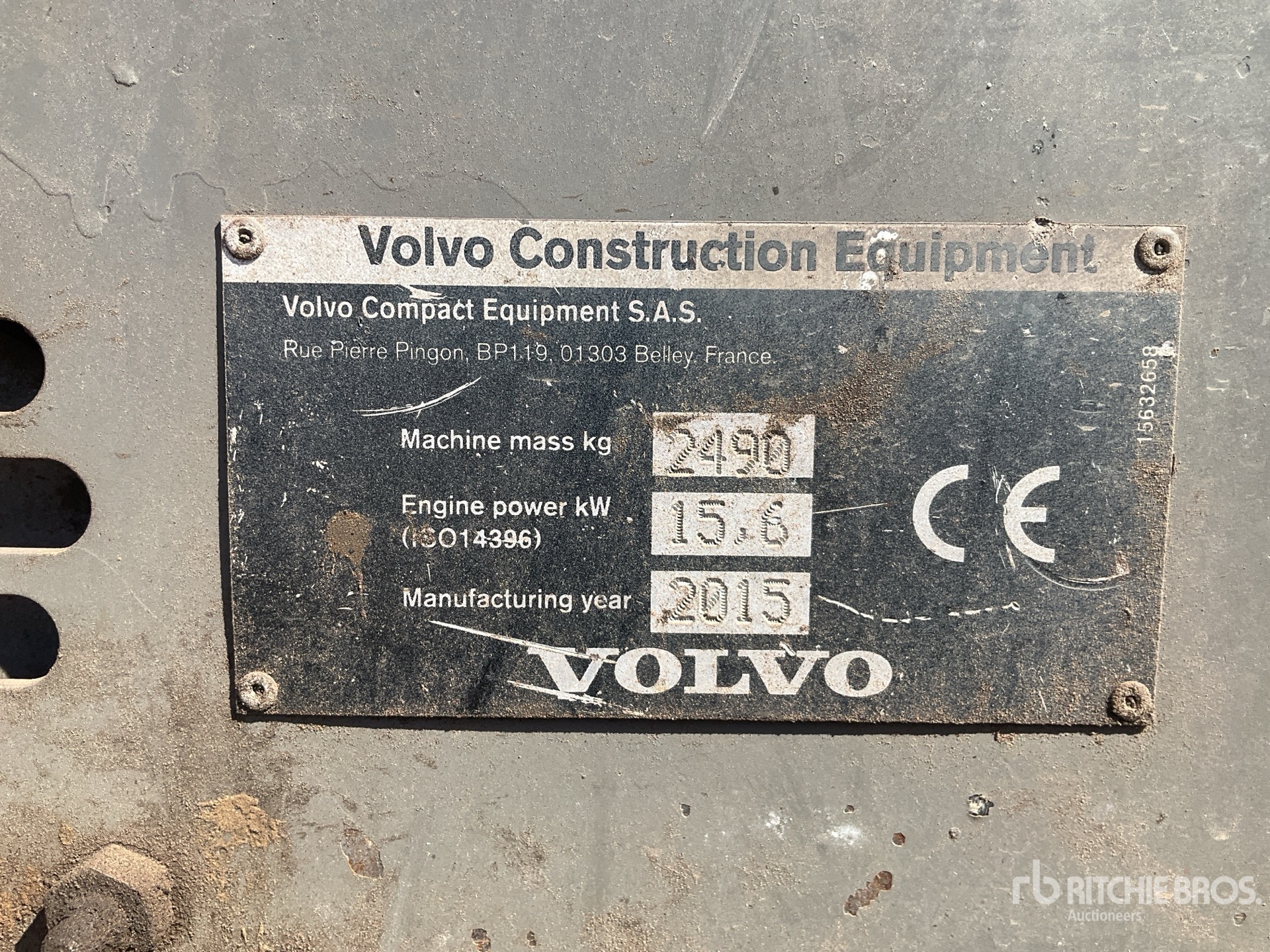 2015 Volvo ECR25D