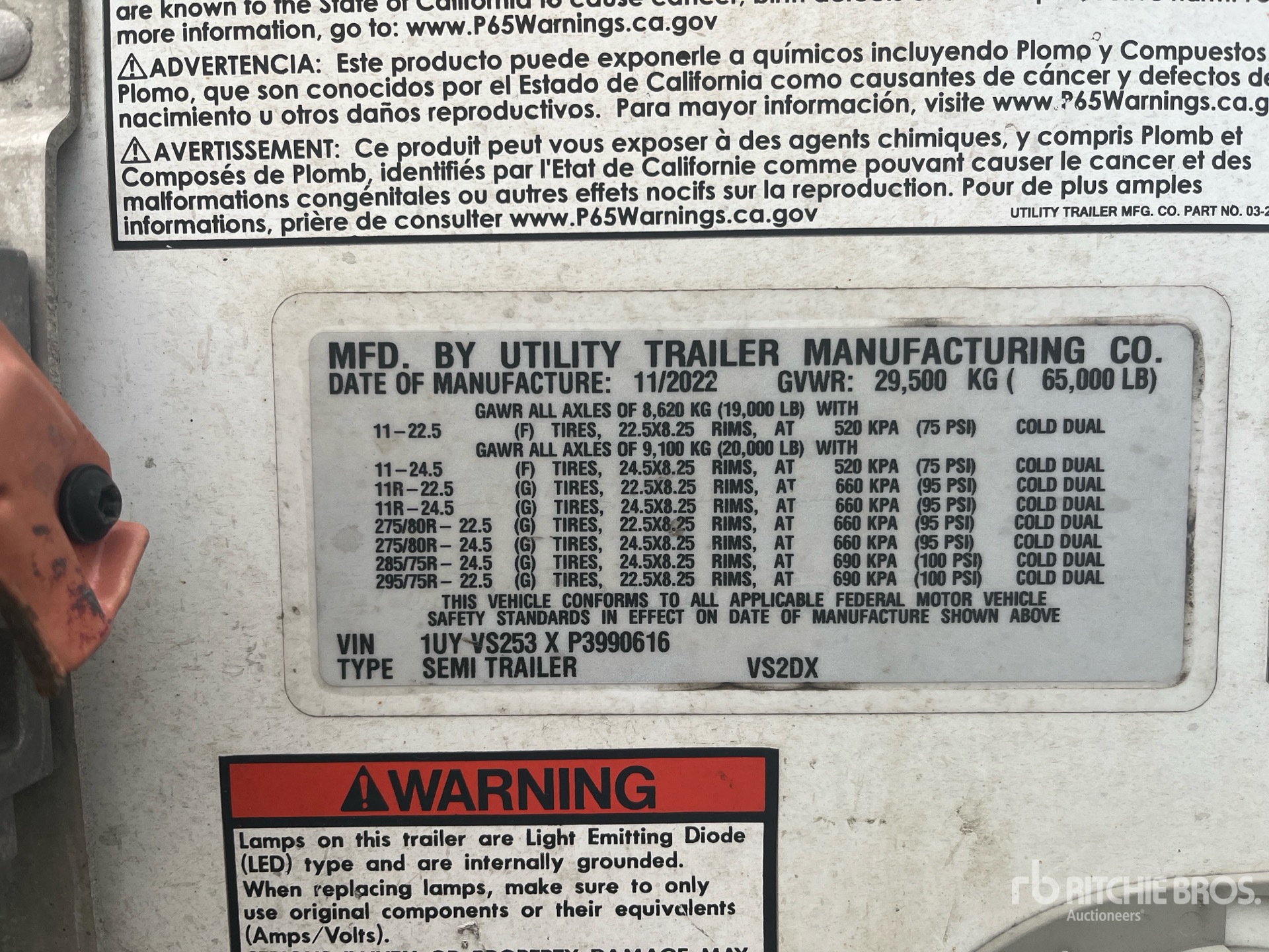 2023 Utility 53 ft x 102 in T/A