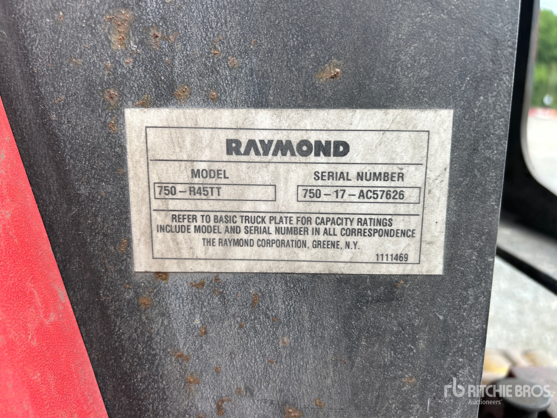 2017 Raymond 750-R45TT