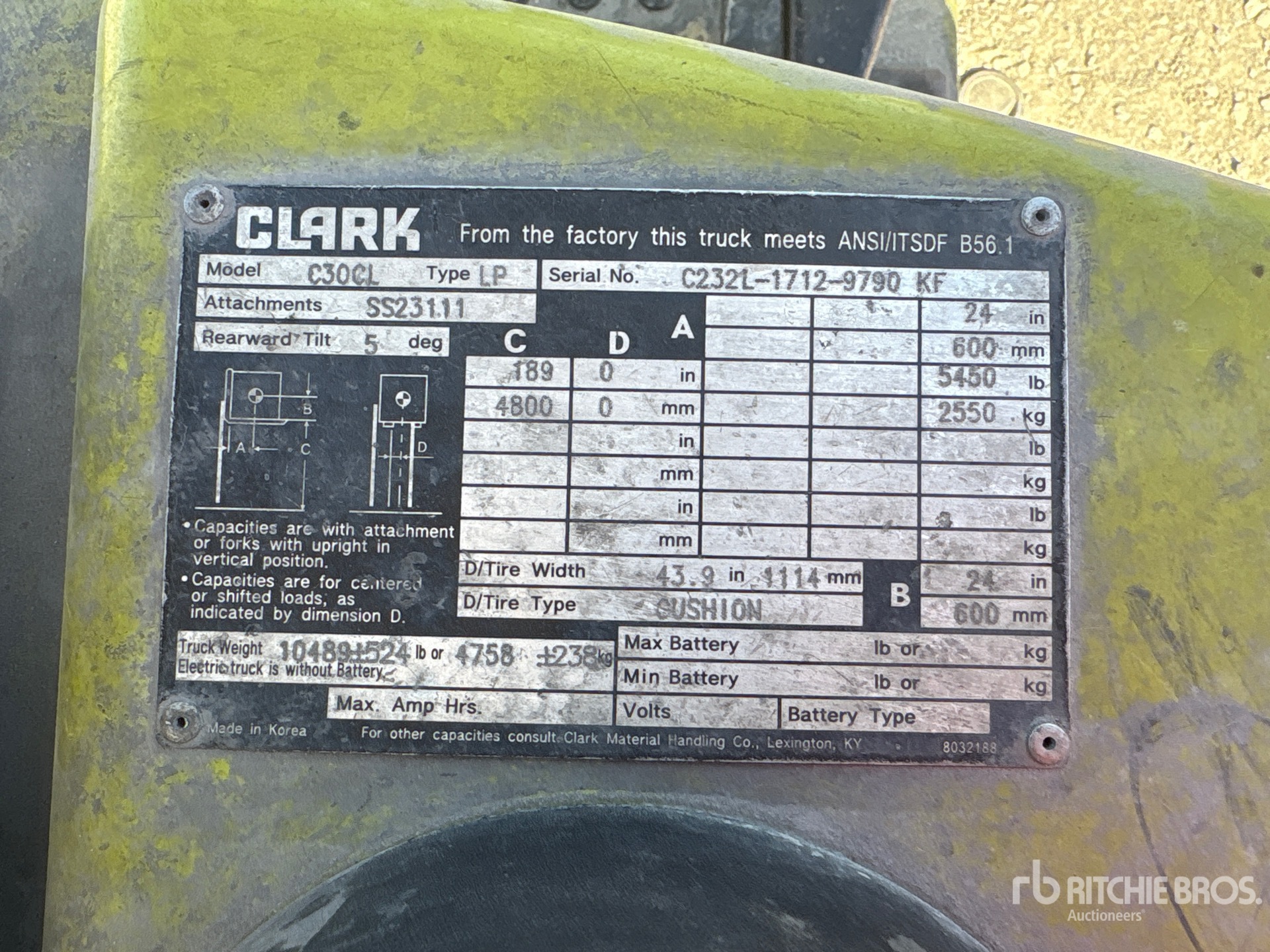 2015 Clark C30CL
