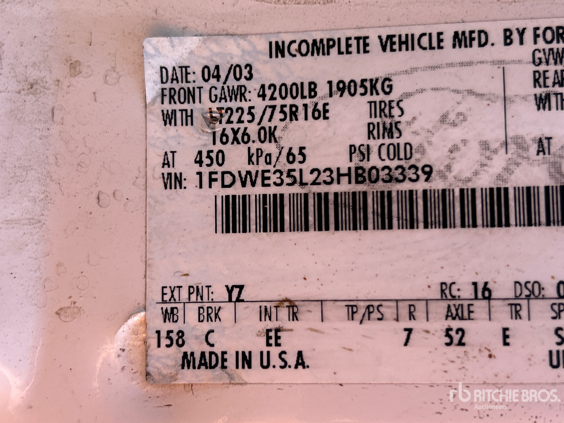 2003 Ford E-350