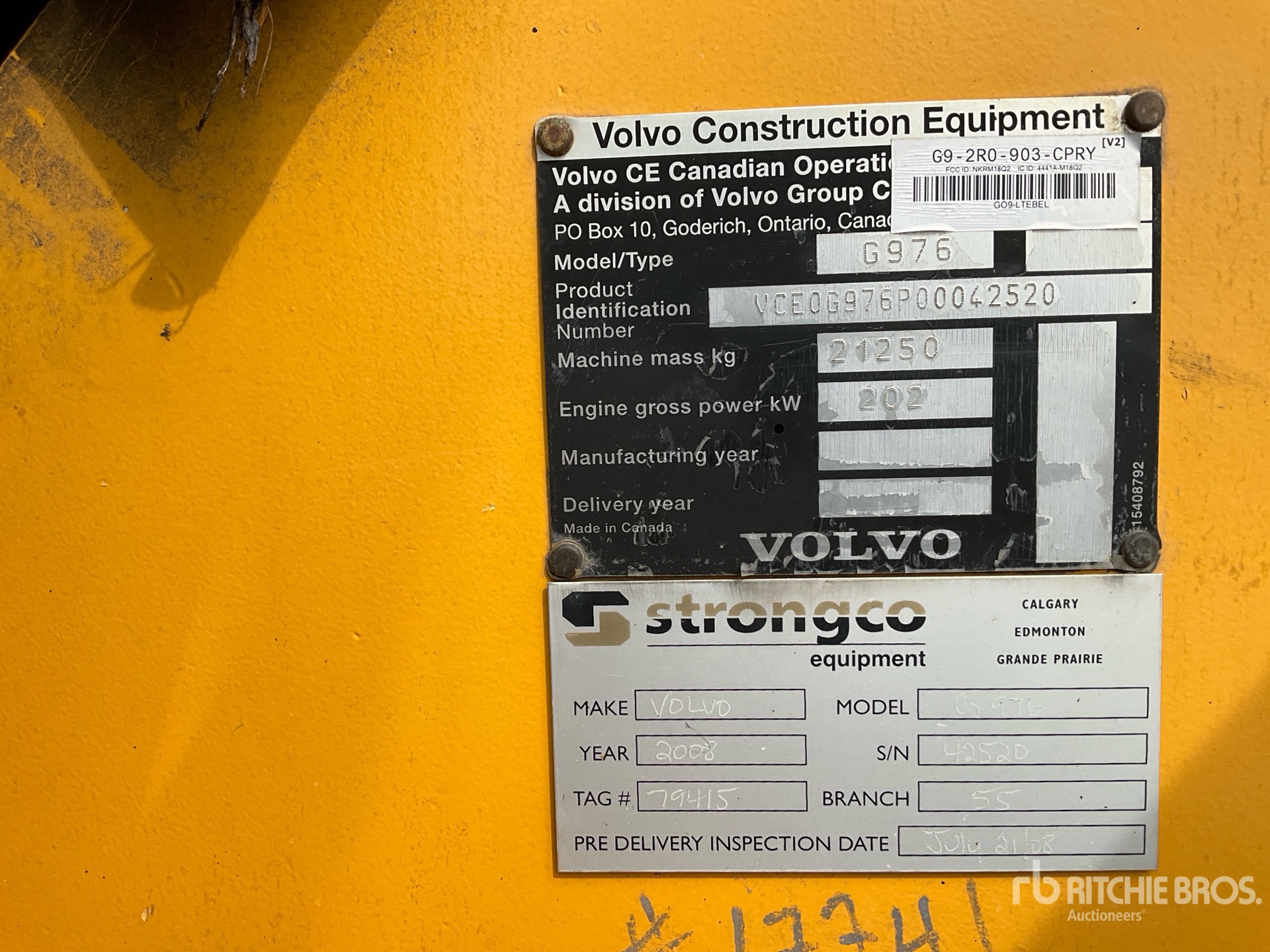 2008 Volvo G976