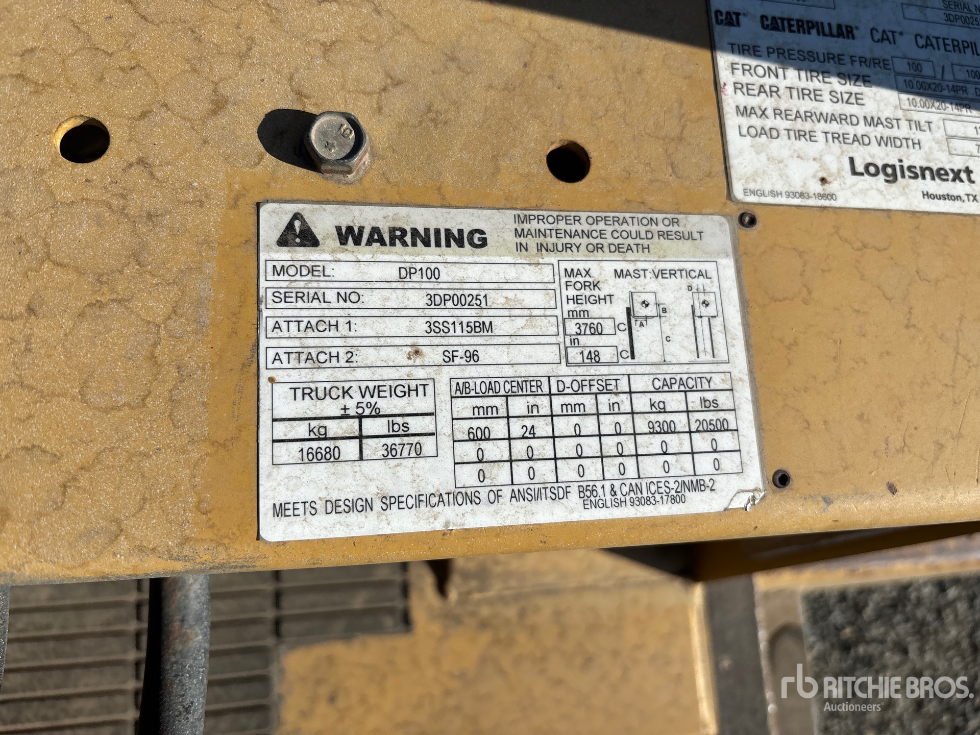 2000 Caterpillar DP100