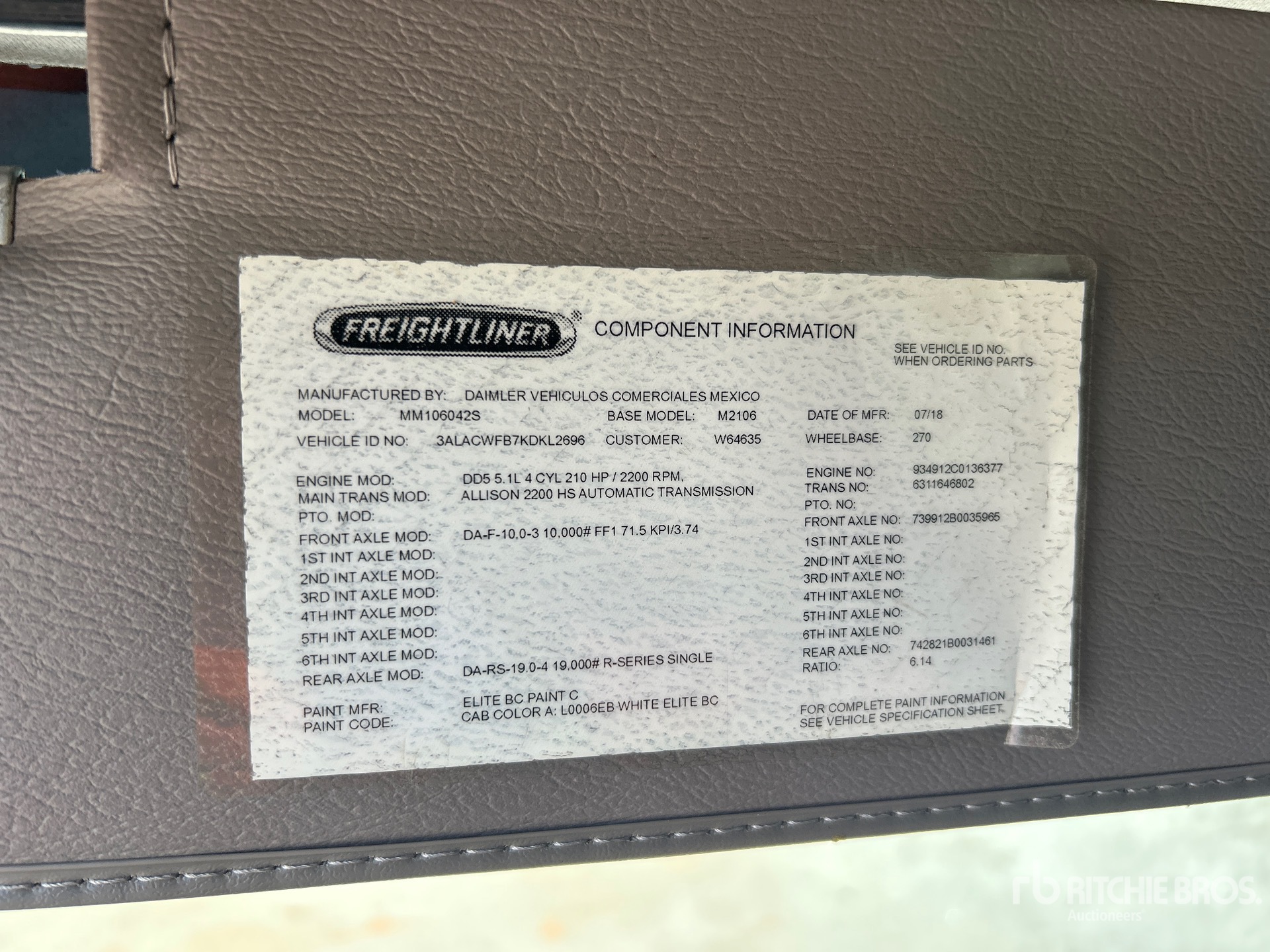 2019 Freightliner M2 106
