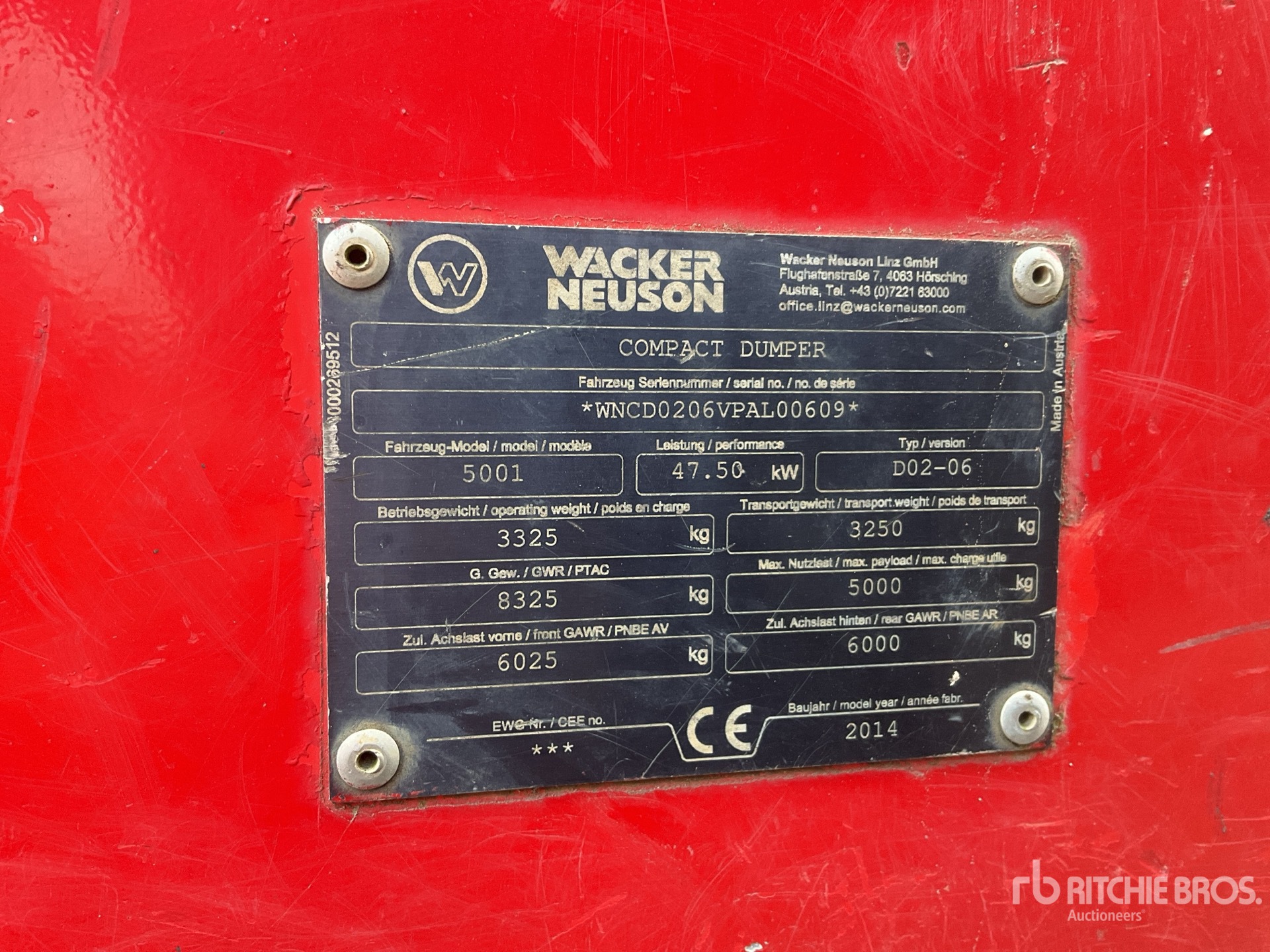 2014 Wacker Neuson 5001