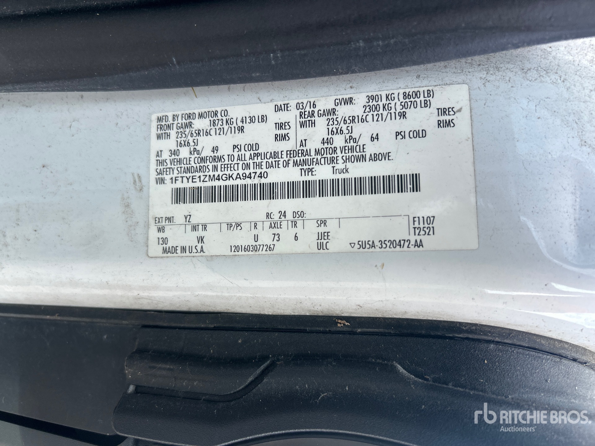 2016 Ford TRANSIT 150