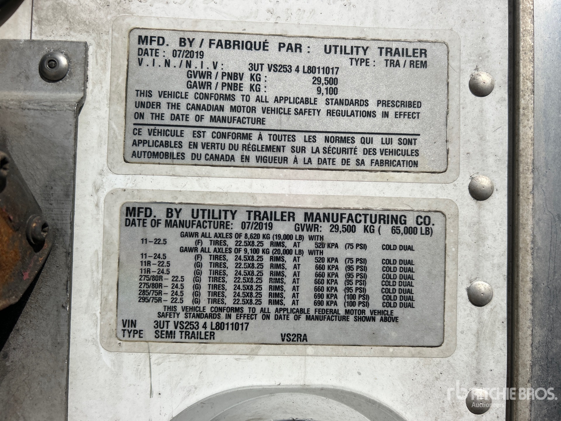 2020 Utility VS2RA
