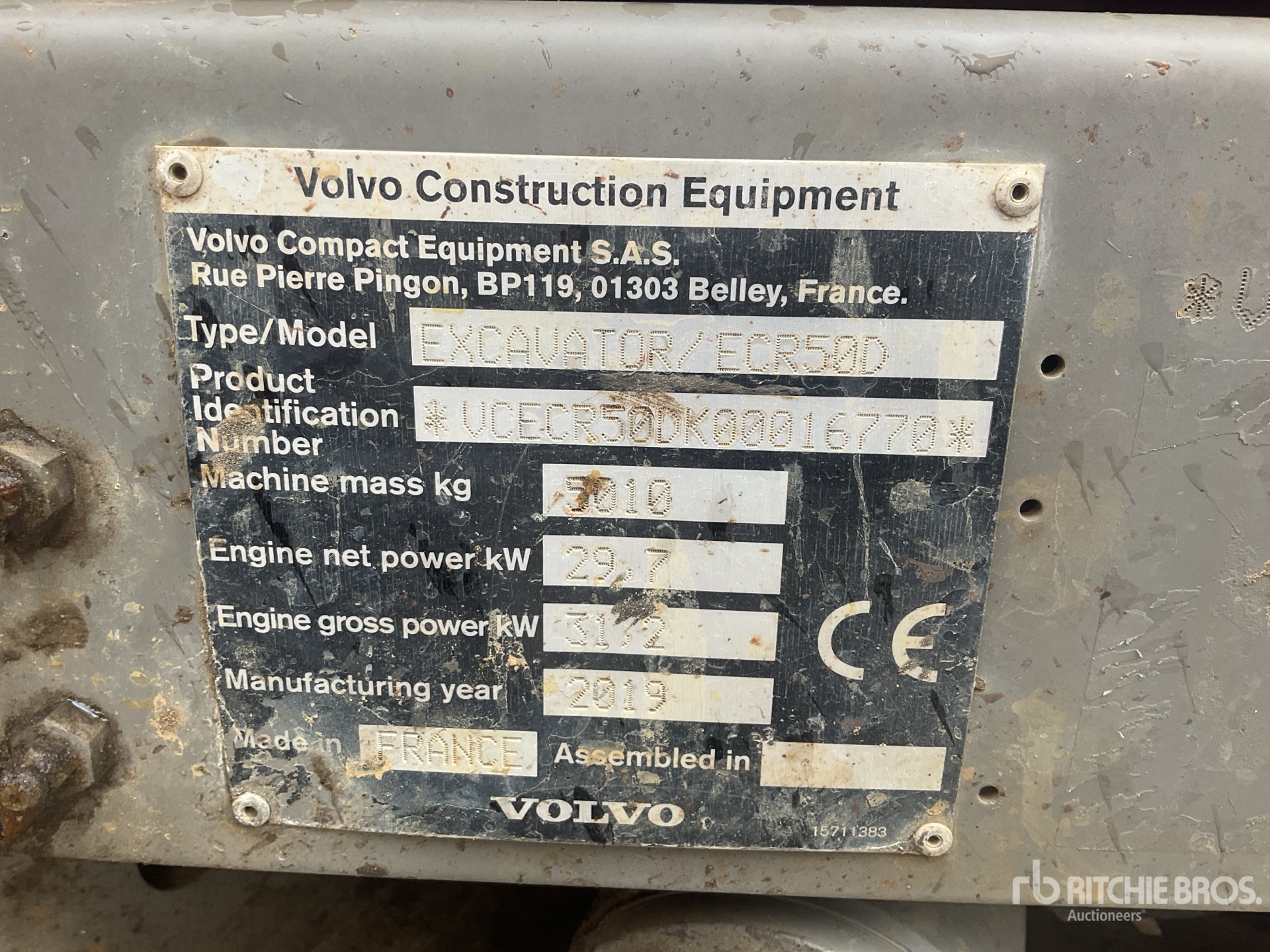 2019 Volvo ECR50D