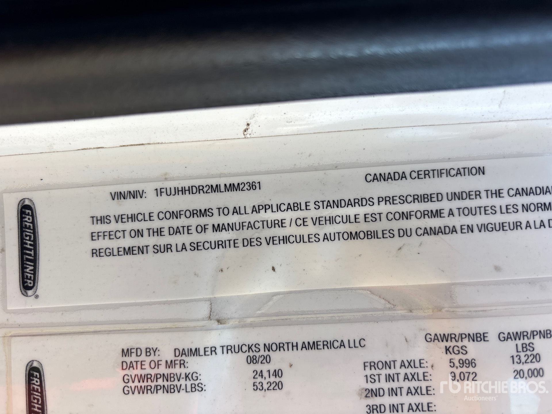 2021 Freightliner CASCADIA 126