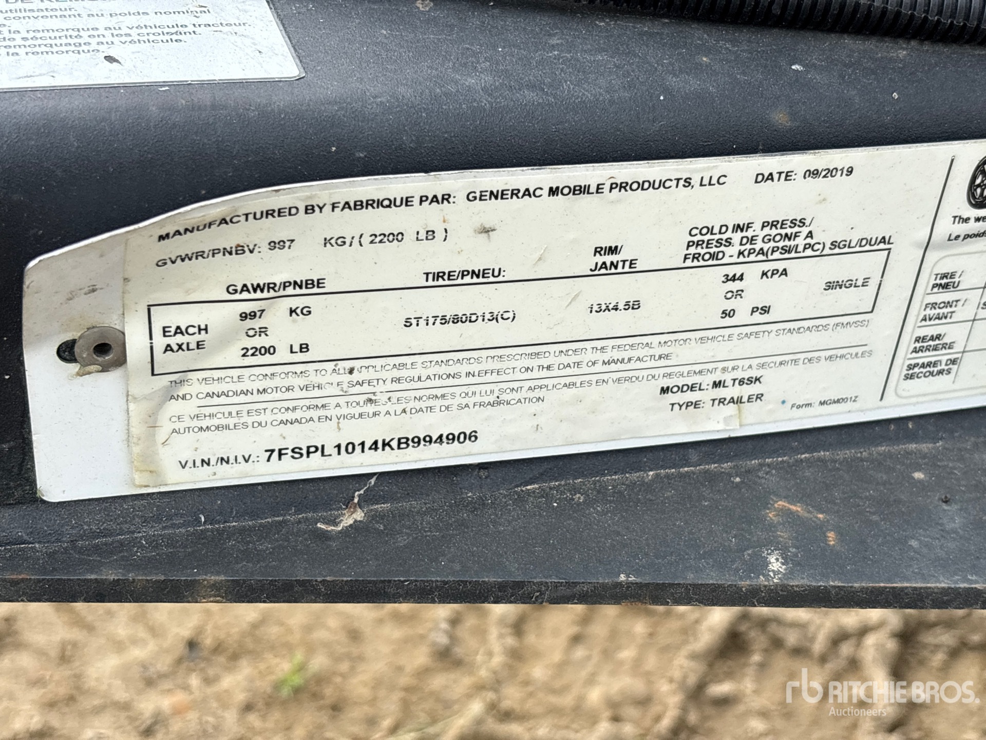 2019 Generac MLT6S