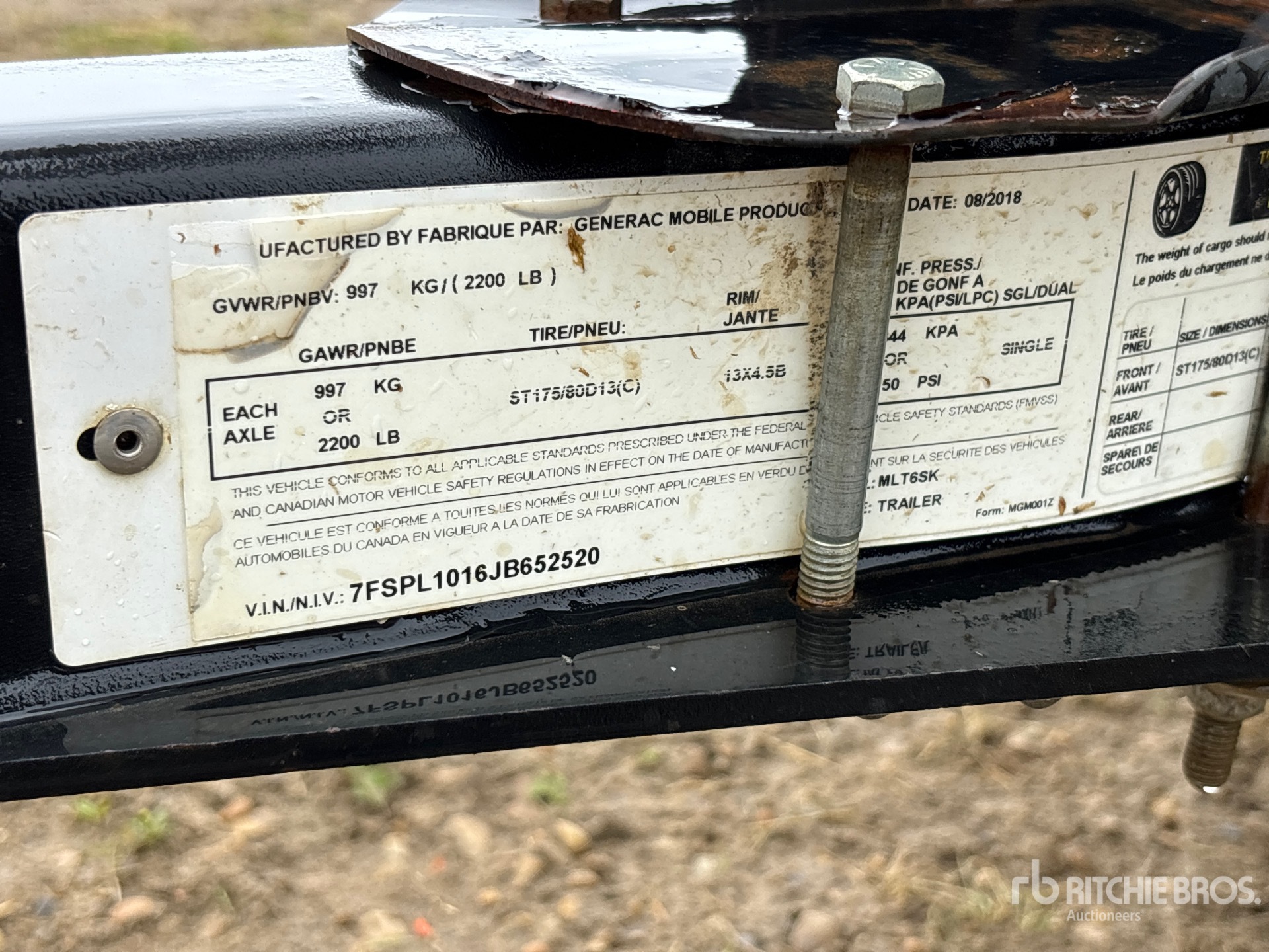 2018 Generac MLT6SK