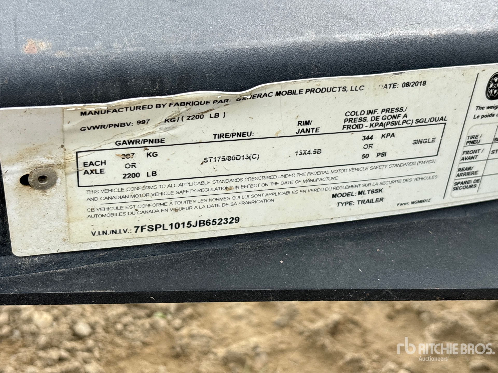 2018 Generac MLT6S