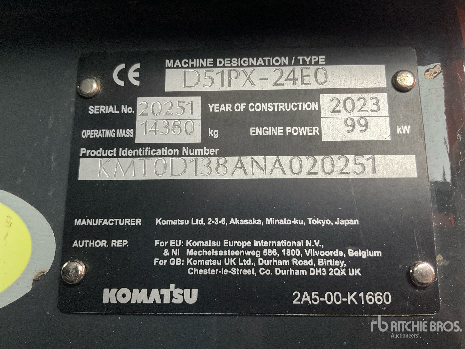 2023 Komatsu D51PX-24EO