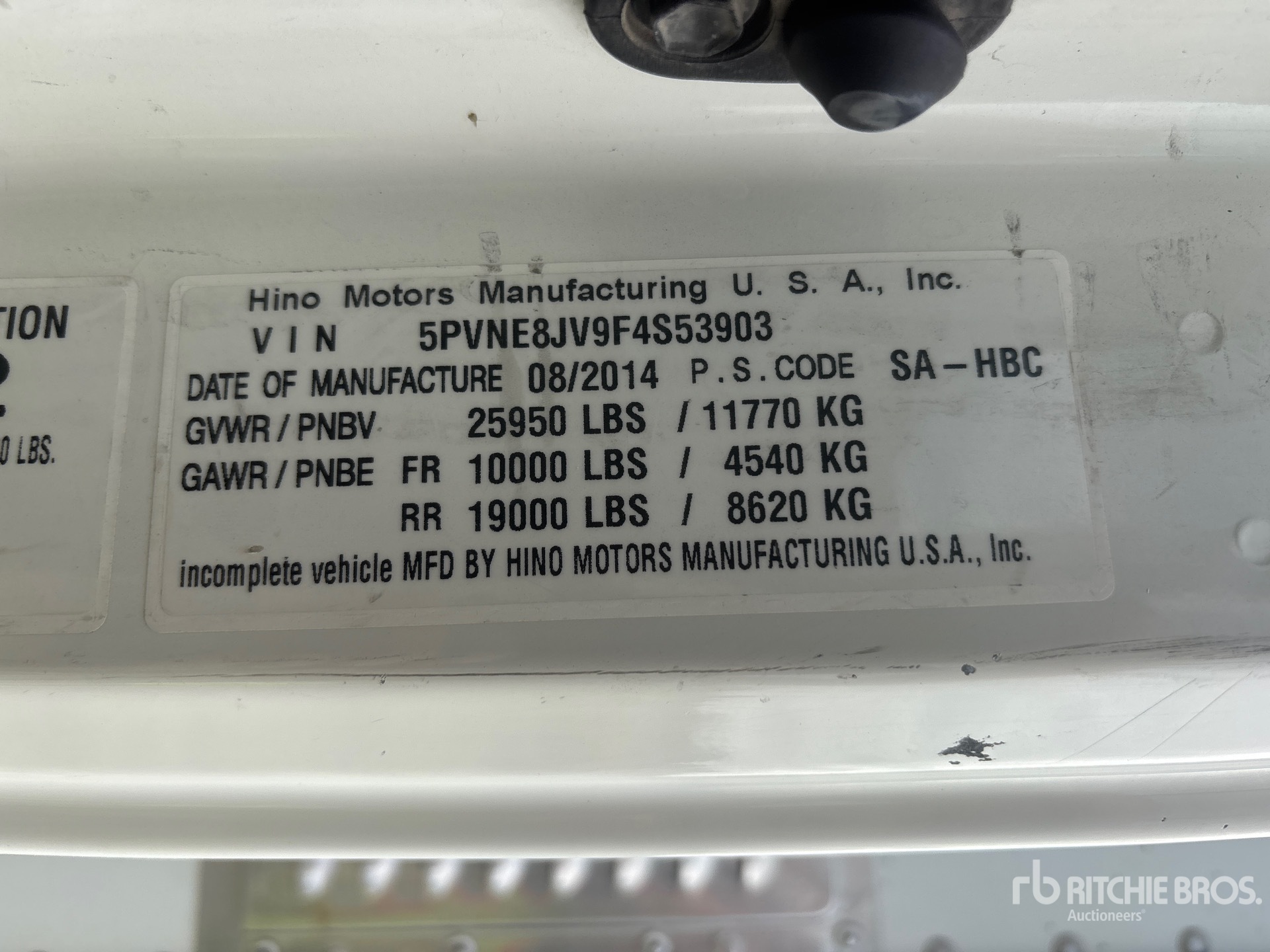 2015 Hino 268